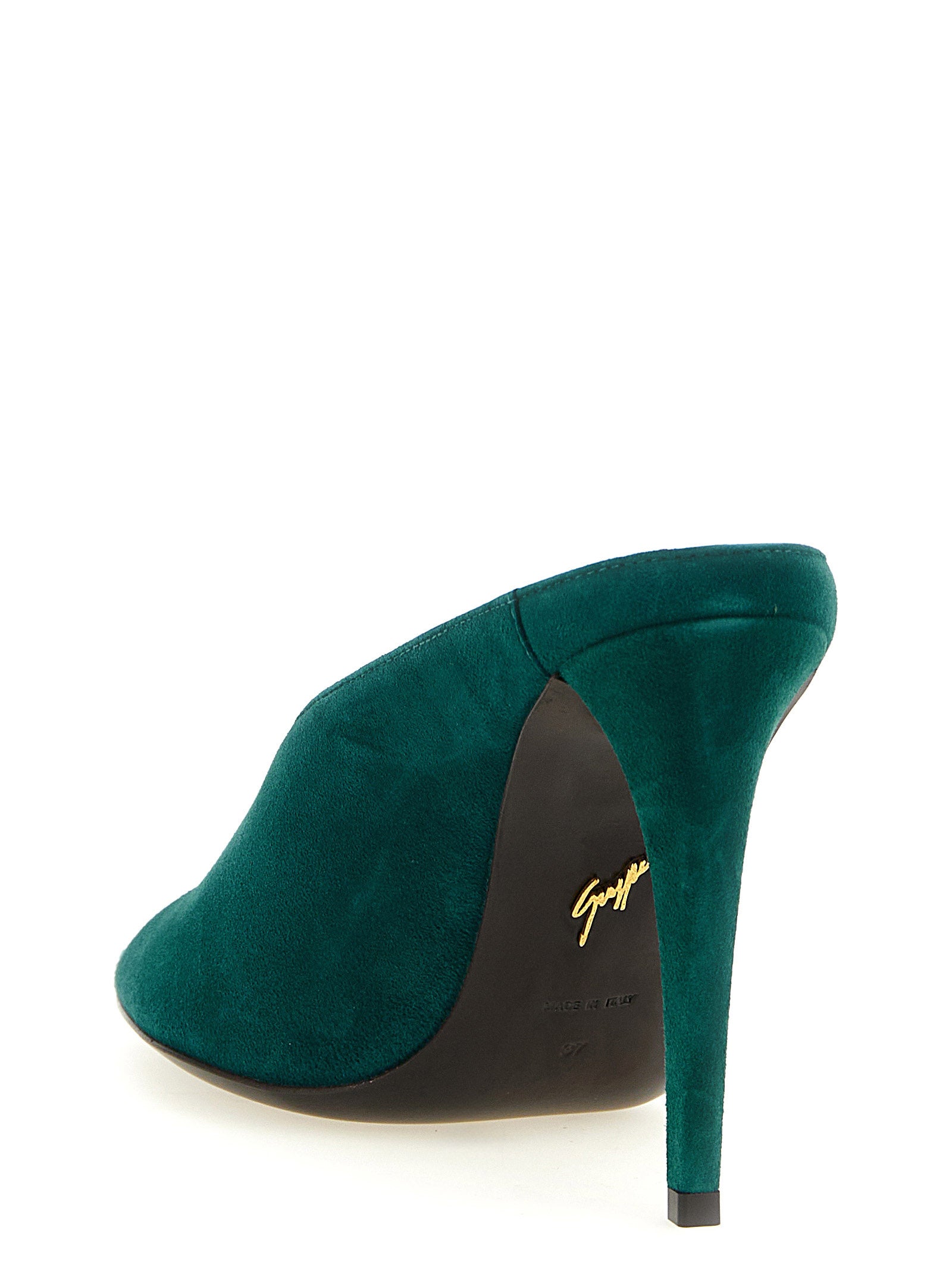 Giuseppe Zanotti Bicolor Suede Leather Stiletto Heel Sandals Giuseppe Zanotti