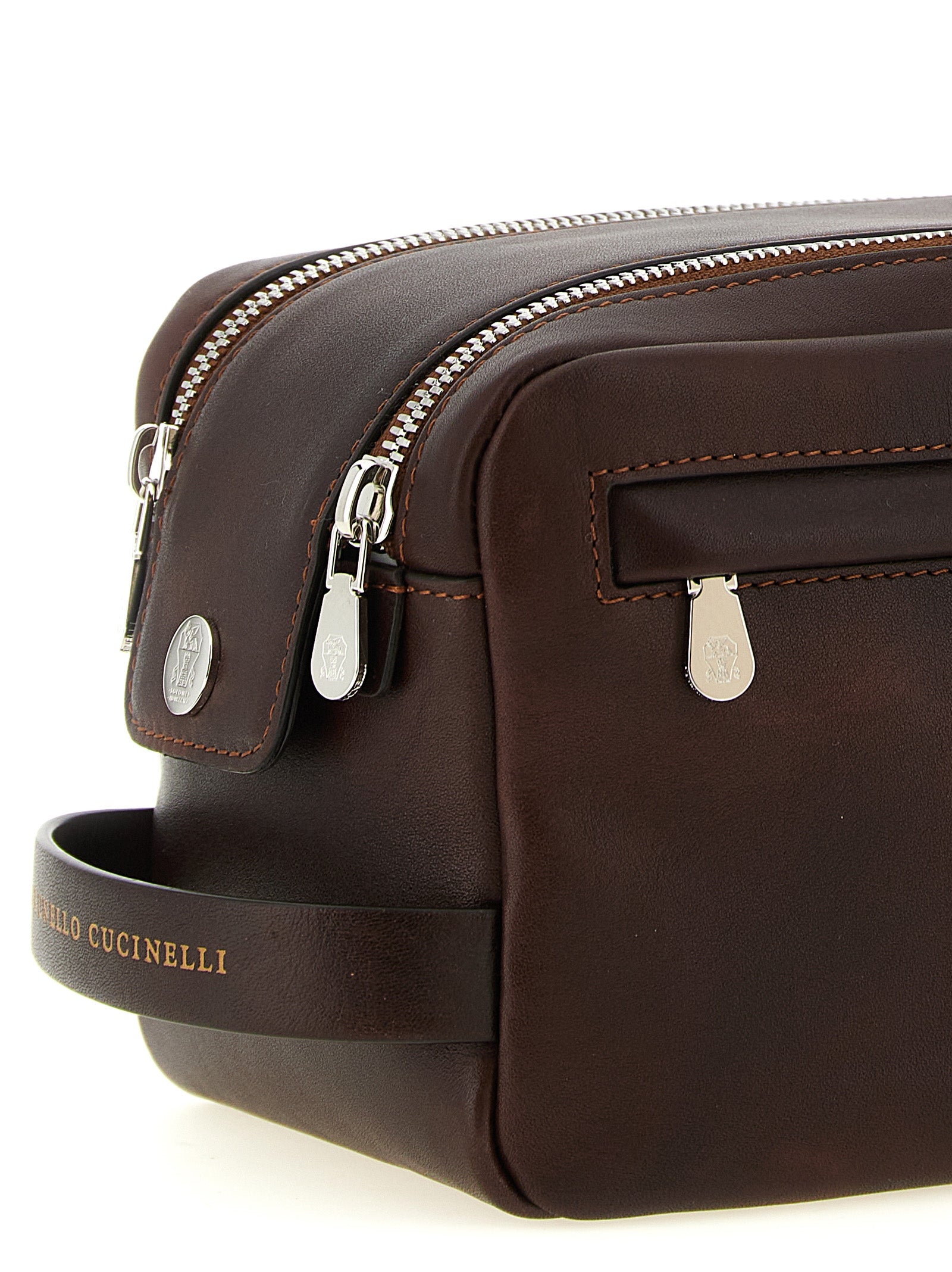Brunello Cucinelli Bordeaux Calfskin Accessories Brunello Cucinelli