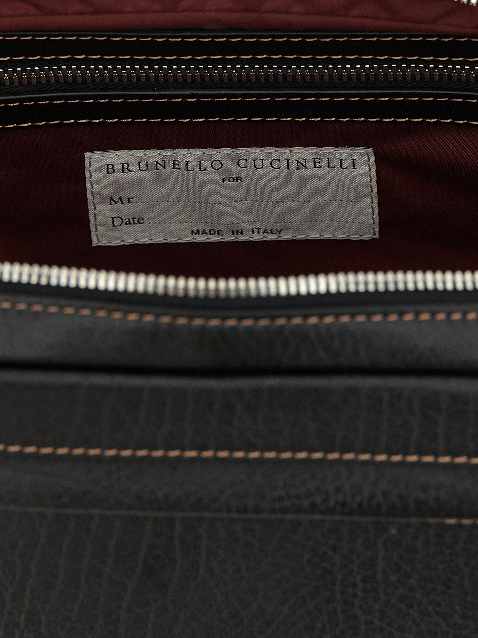Brunello Cucinelli Black Calfskin Accessories Brunello Cucinelli
