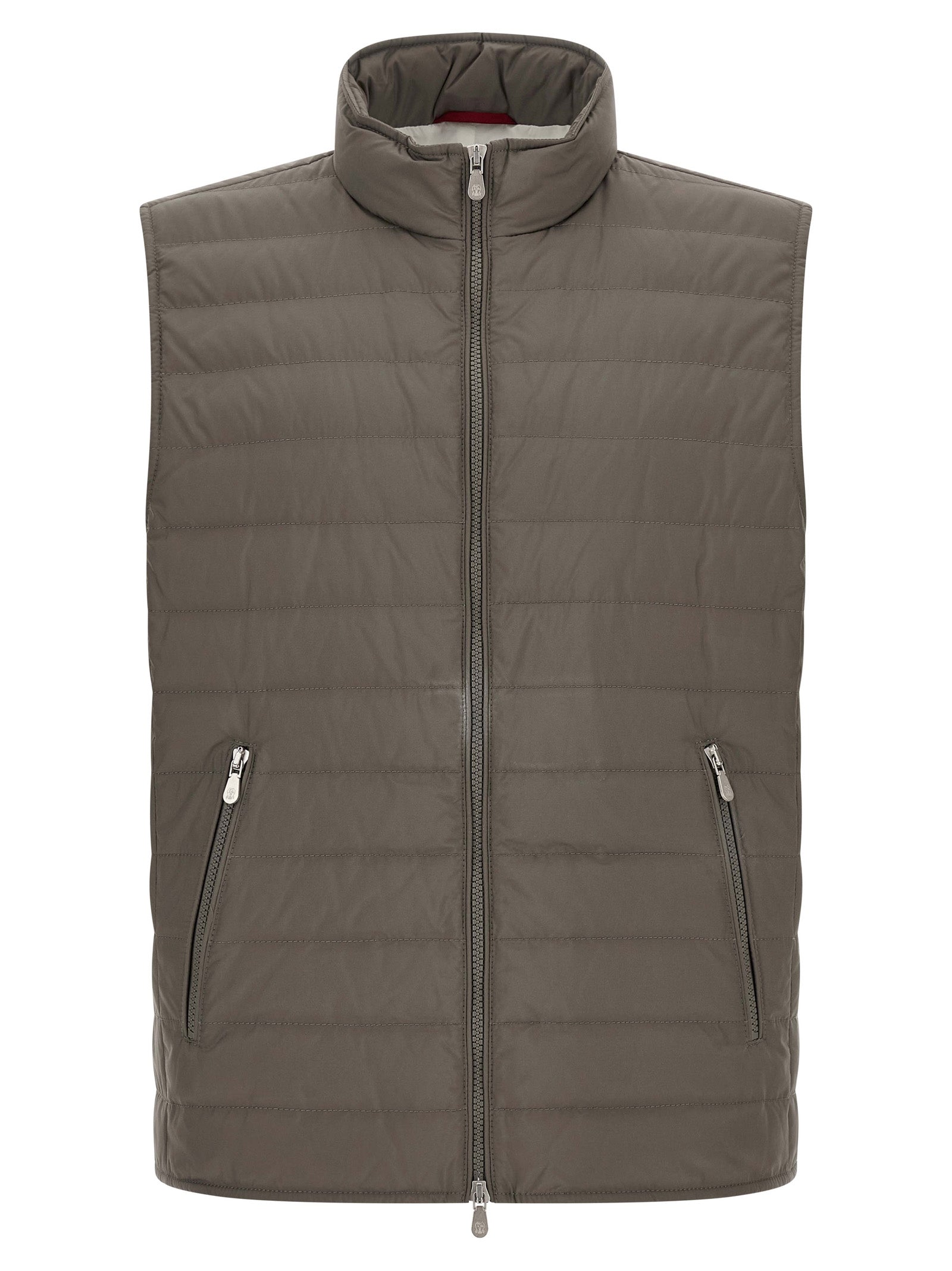 Brunello Cucinelli Bicolor Polyester Sleeveless Jacket Brunello Cucinelli