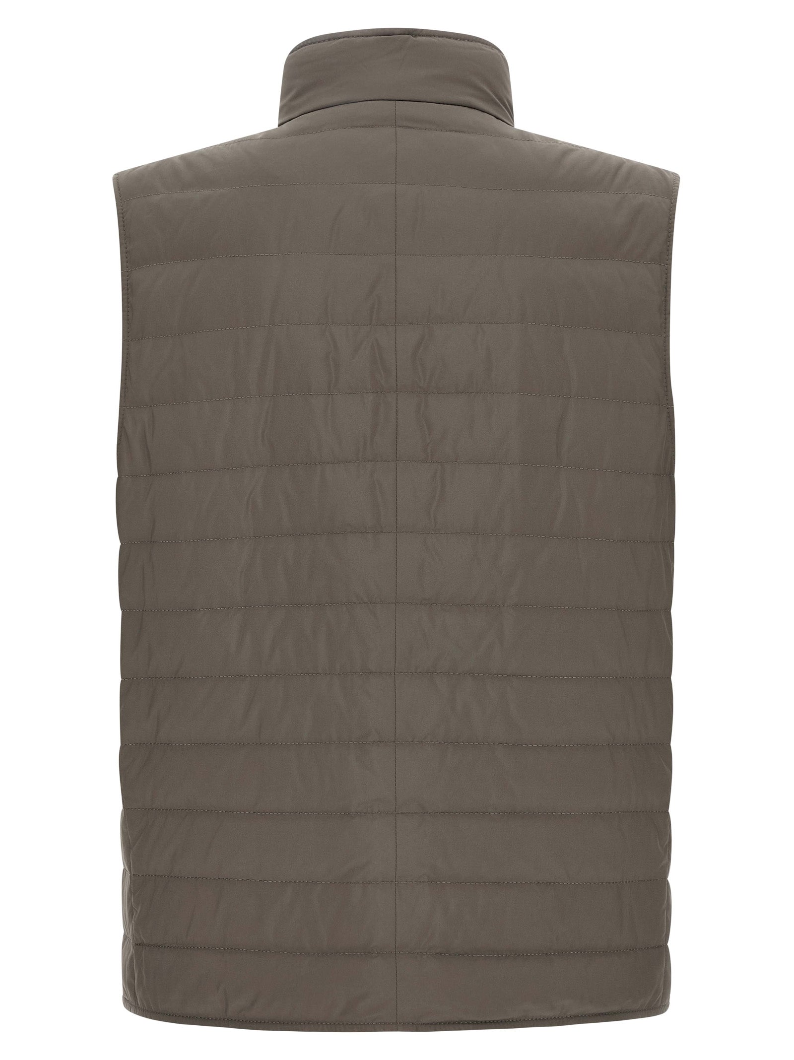 Brunello Cucinelli Bicolor Polyester Sleeveless Jacket Brunello Cucinelli
