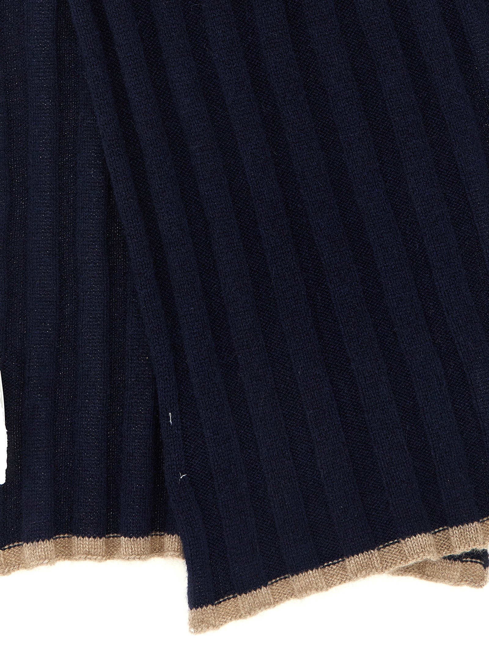 Brunello Cucinelli Blue Cashmere Scarf Brunello Cucinelli