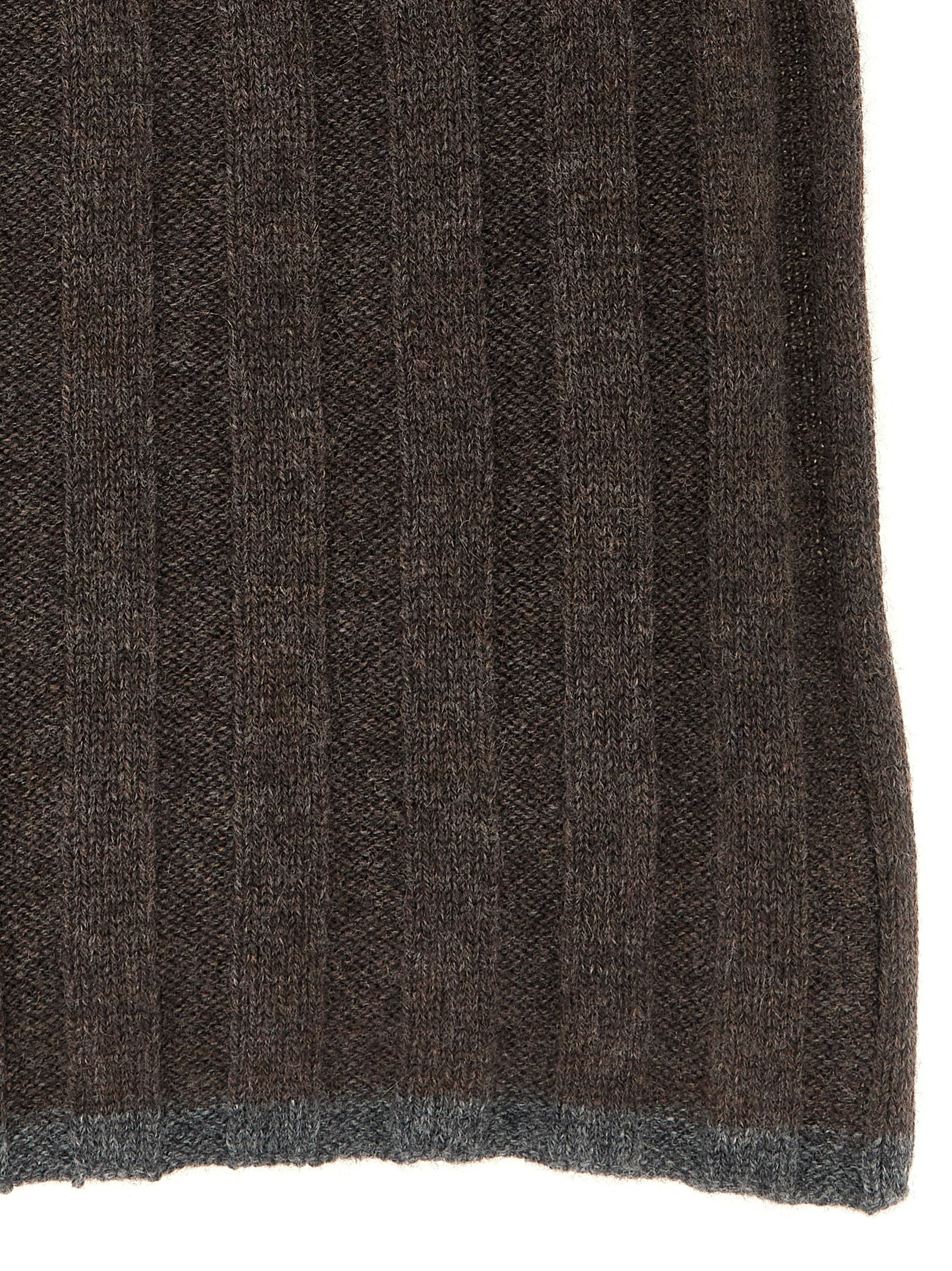 Brunello Cucinelli Brown Cashmere Scarf Brunello Cucinelli