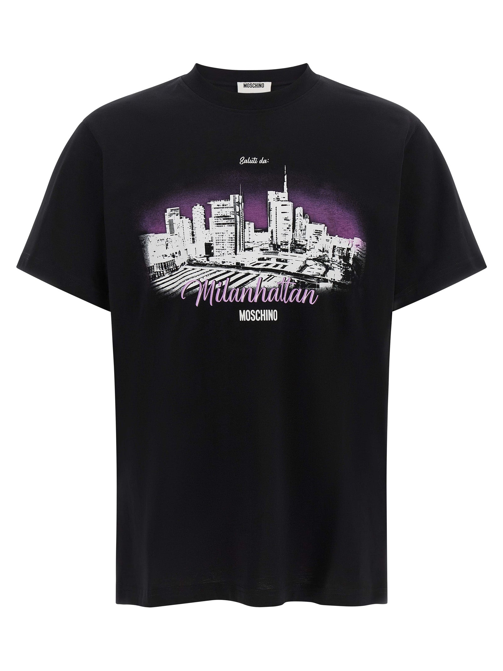 Moschino Black Cotton T-Shirt Moschino