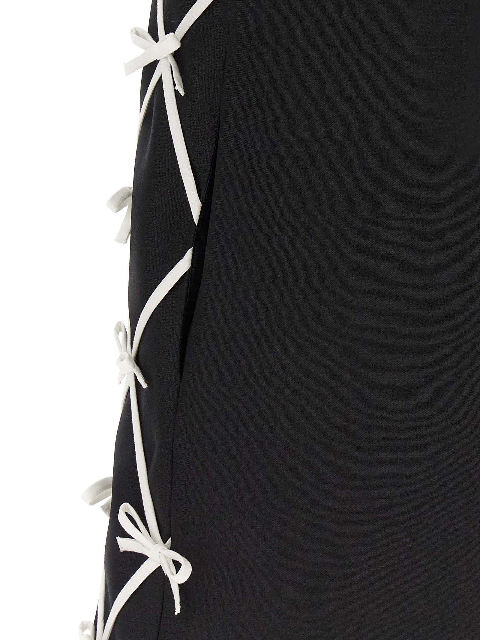 Moschino Bicolor Virgin Wool Short Dress Moschino