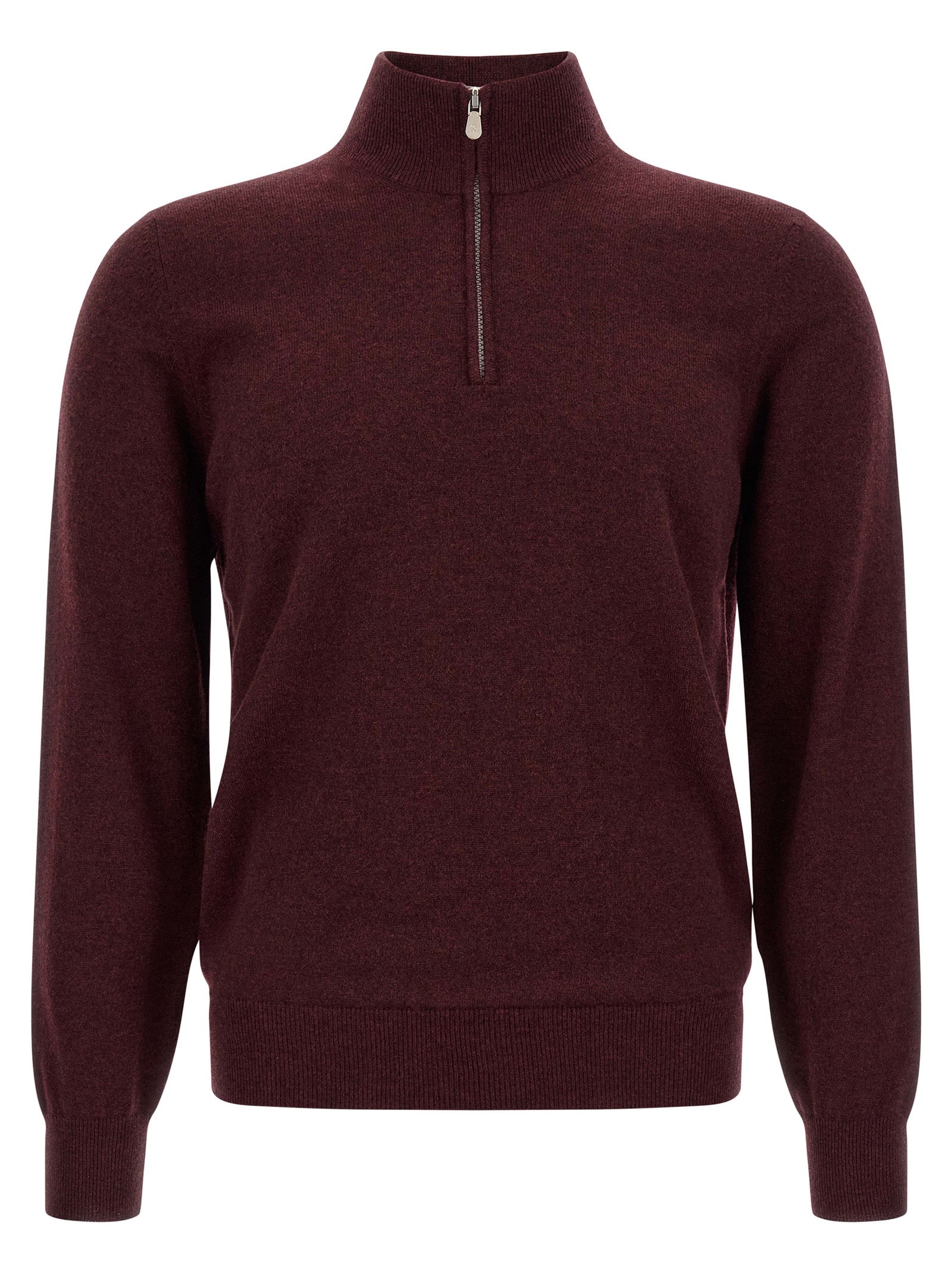 Brunello Cucinelli Bordeaux Cashmere Cardigan Brunello Cucinelli