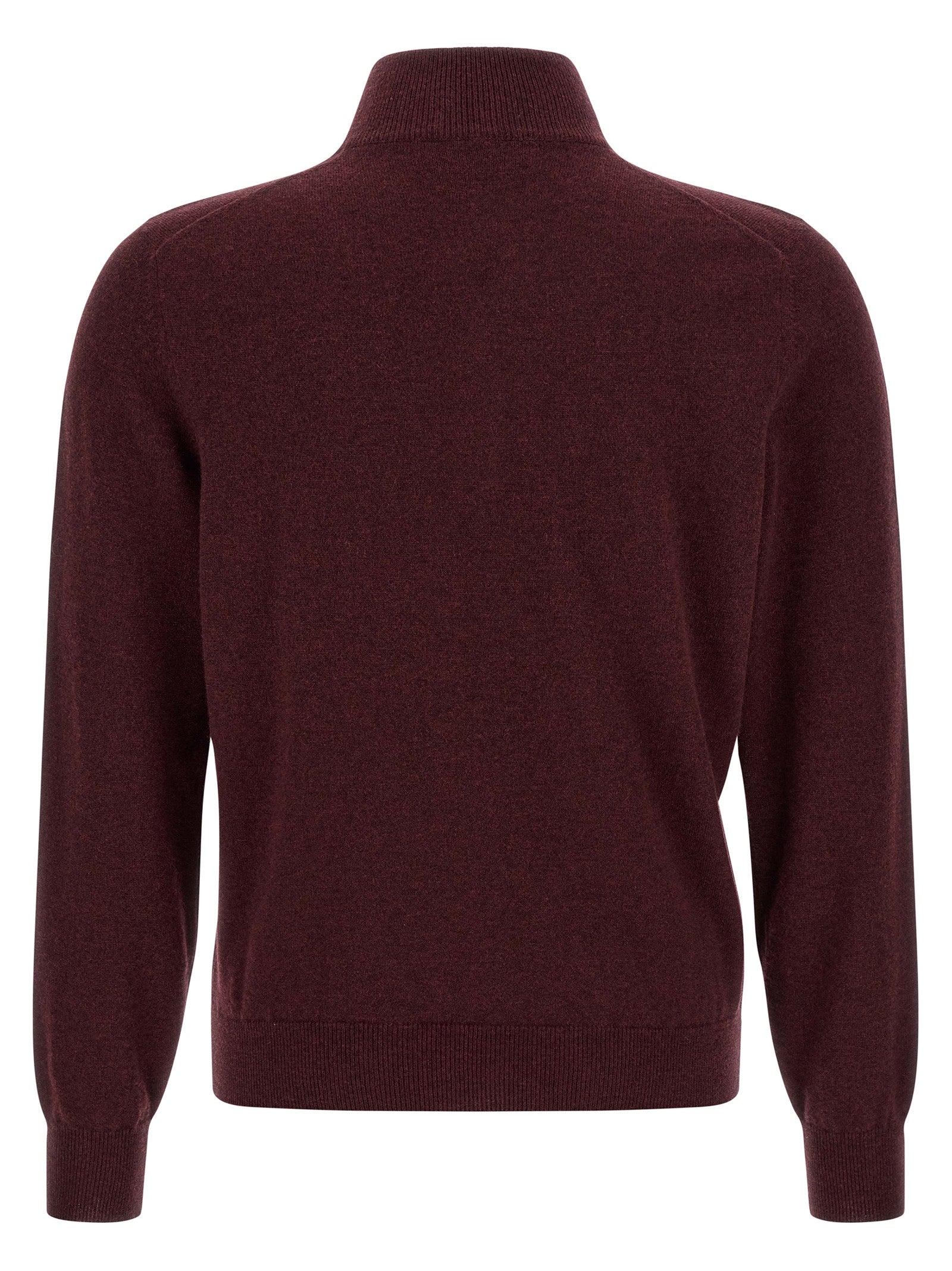 Brunello Cucinelli Bordeaux Cashmere Cardigan Brunello Cucinelli