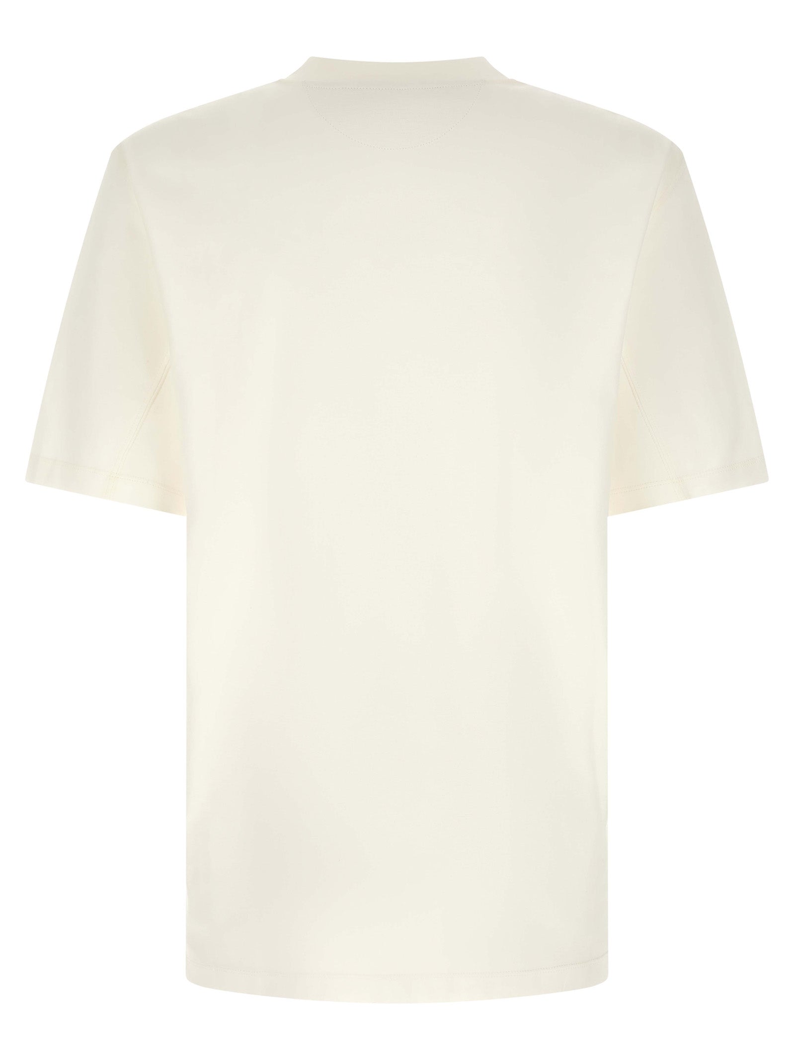 Brunello Cucinelli White Cotton T-Shirt Brunello Cucinelli