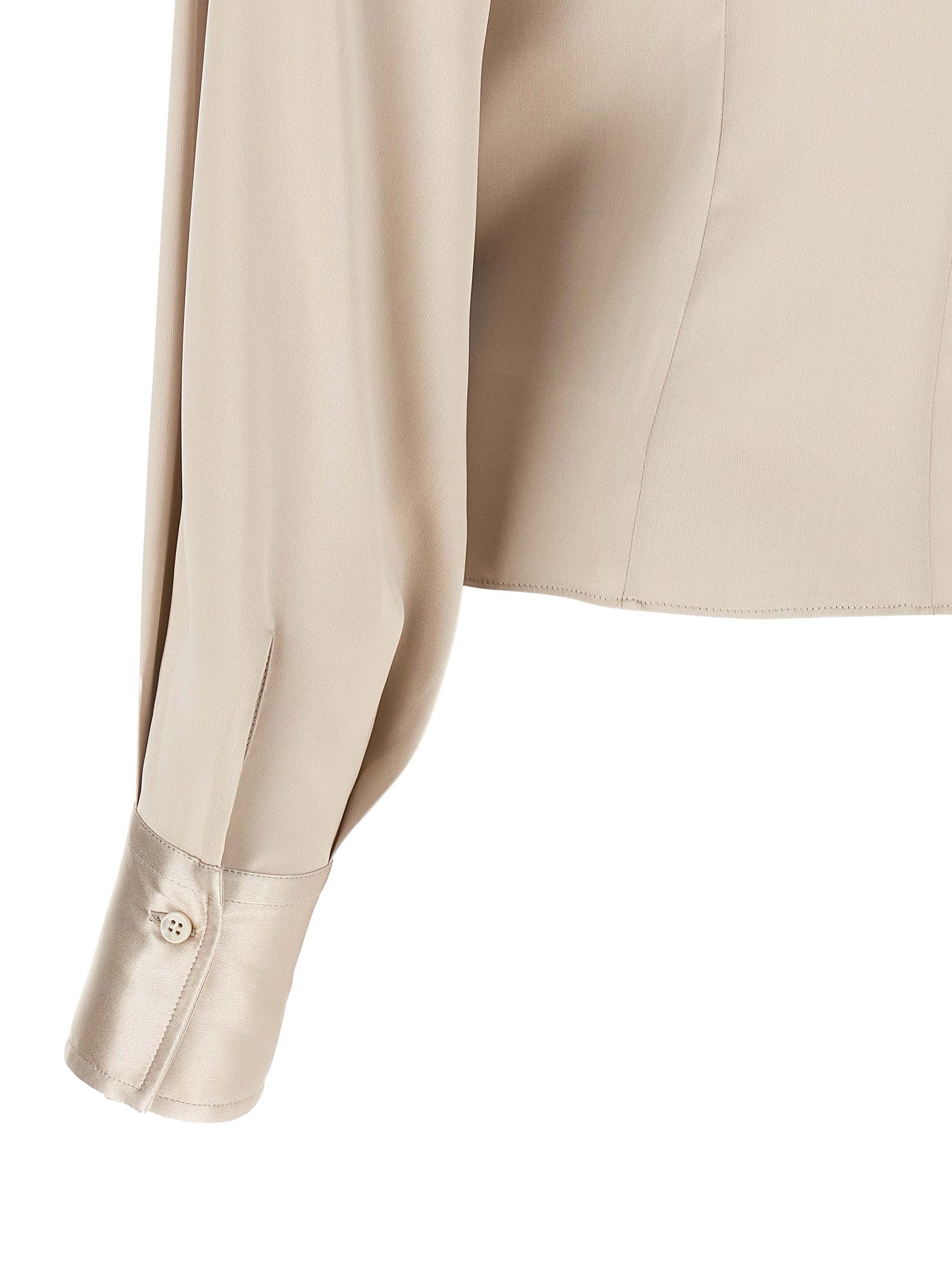 Brunello Cucinelli Beige Silk Blouse Brunello Cucinelli