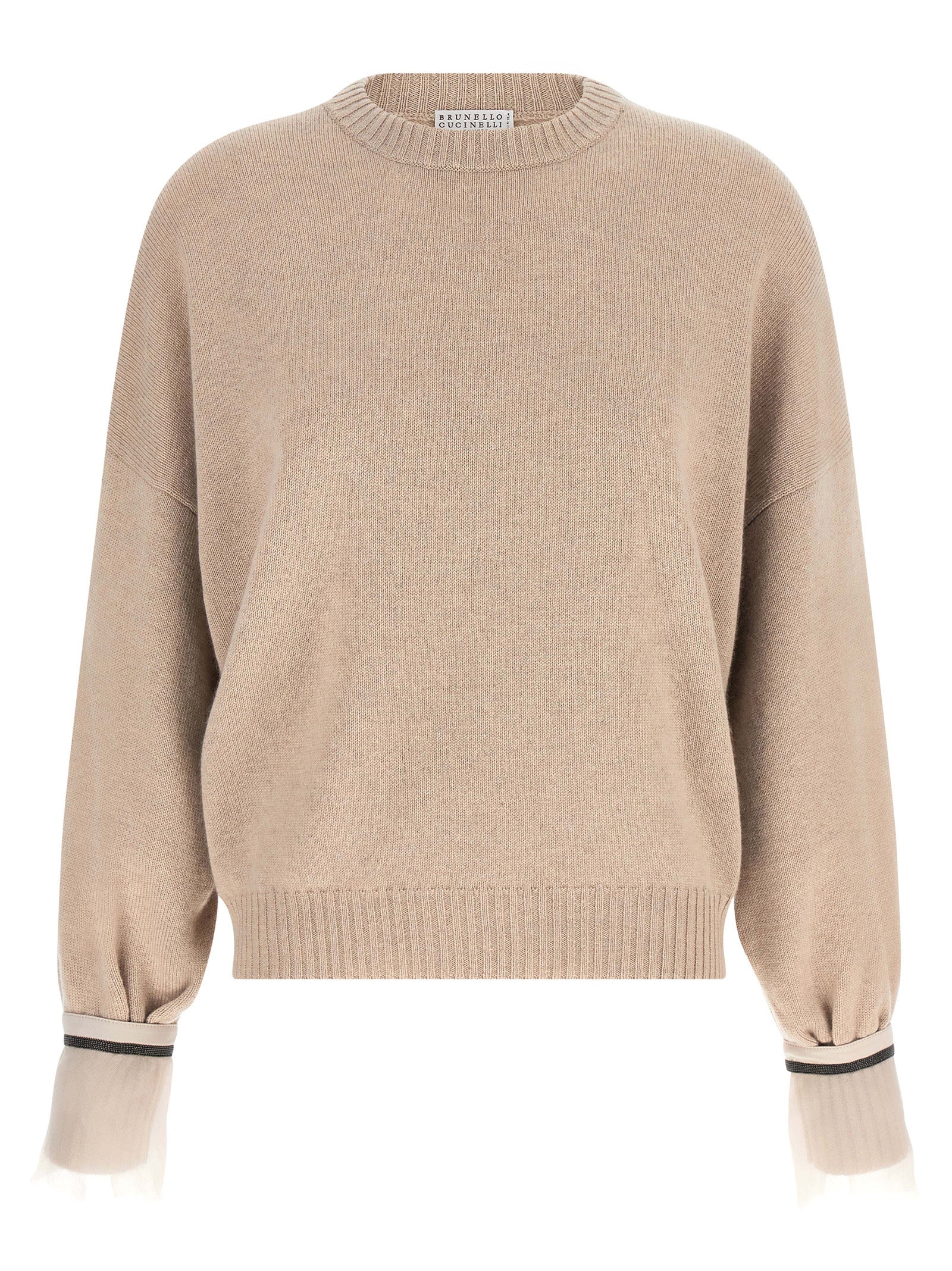 Brunello Cucinelli Beige Cashmere Cardigan Brunello Cucinelli