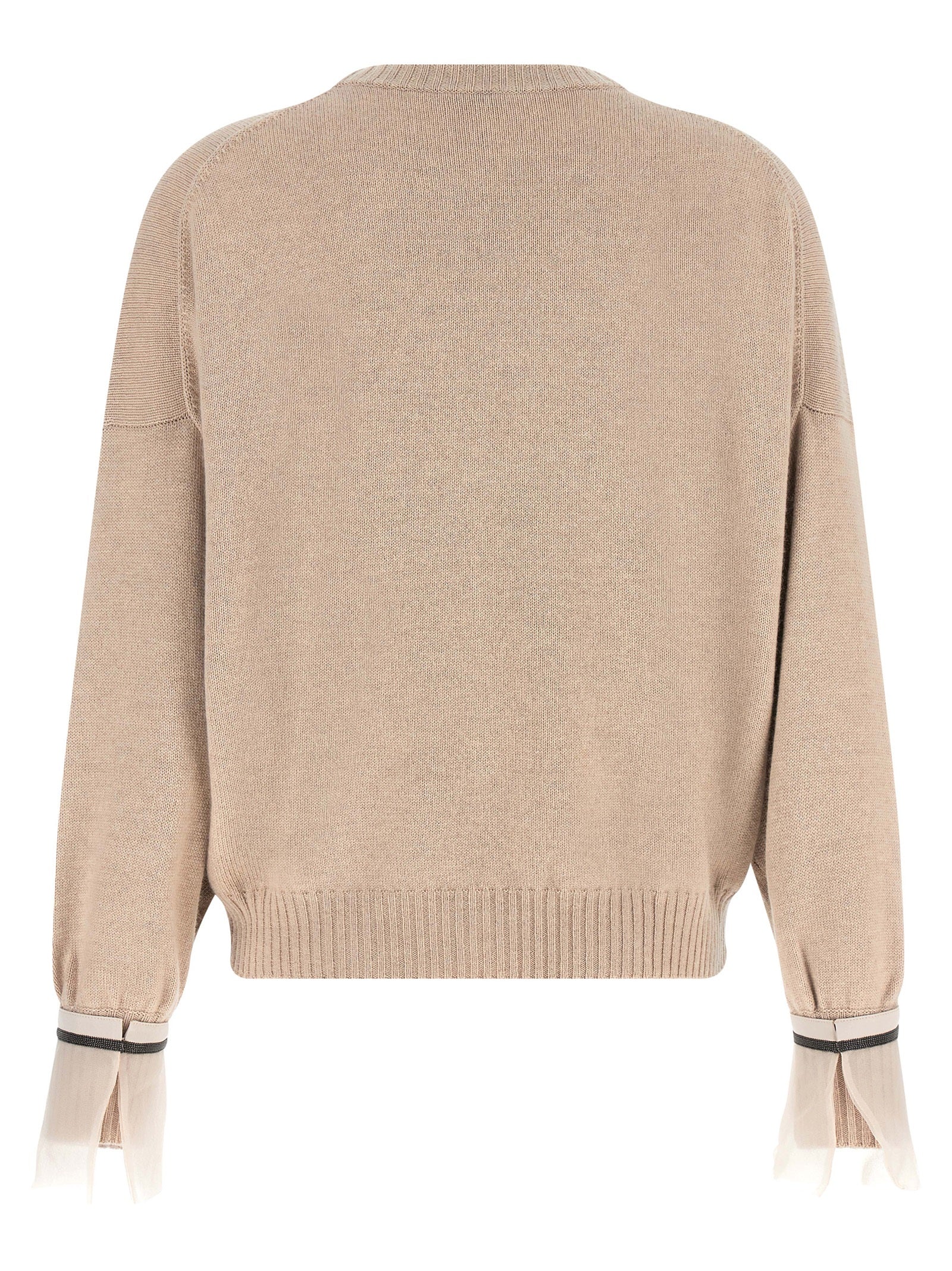 Brunello Cucinelli Beige Cashmere Cardigan Brunello Cucinelli
