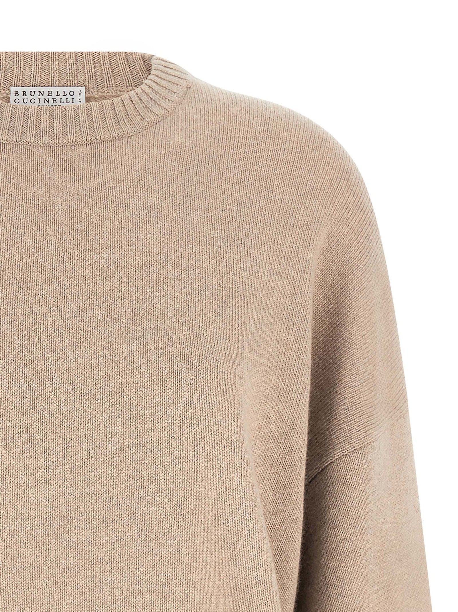 Brunello Cucinelli Beige Cashmere Cardigan Brunello Cucinelli