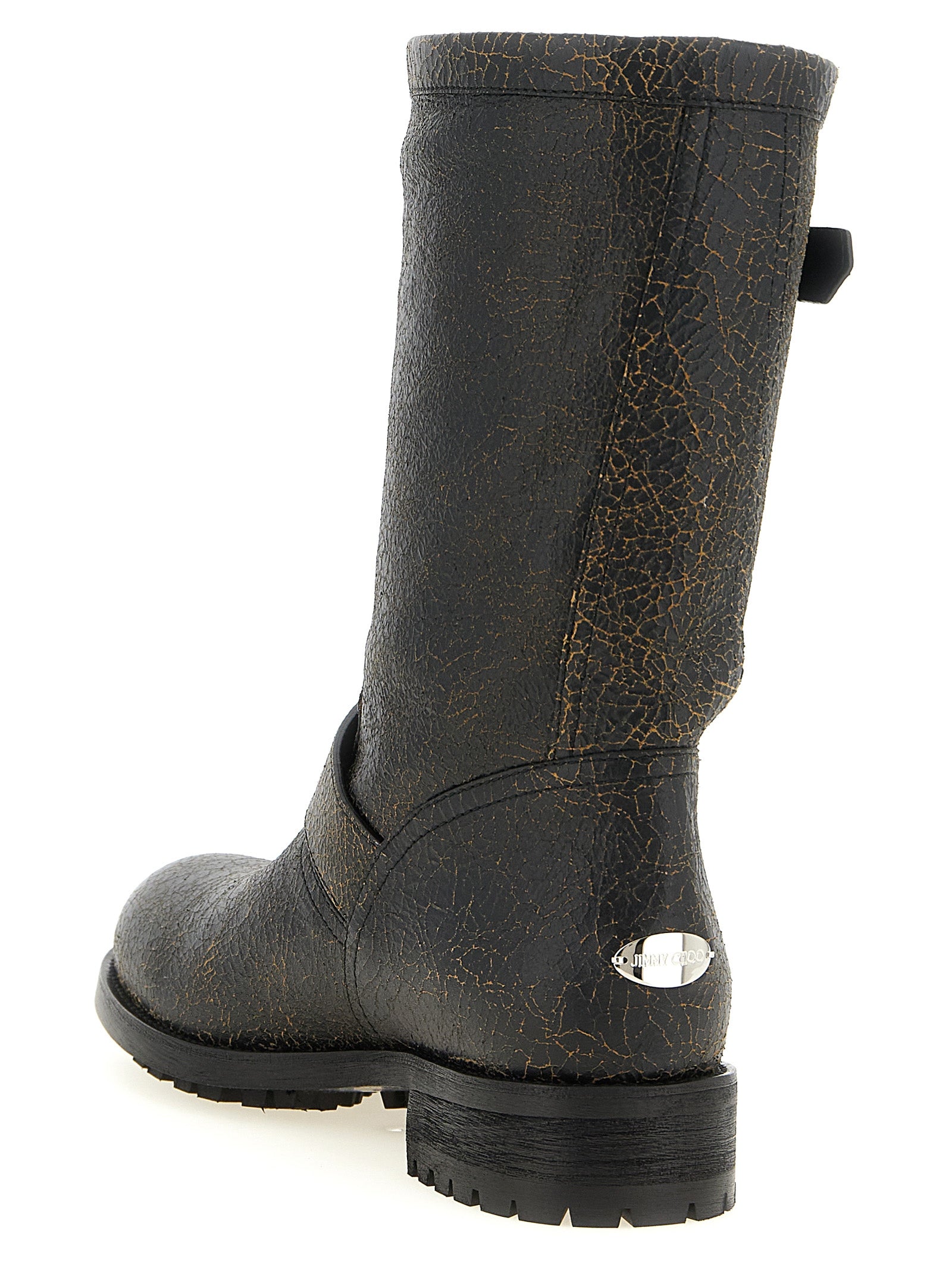 Jimmy Choo Black Leather Ankle Boots Jimmy Choo