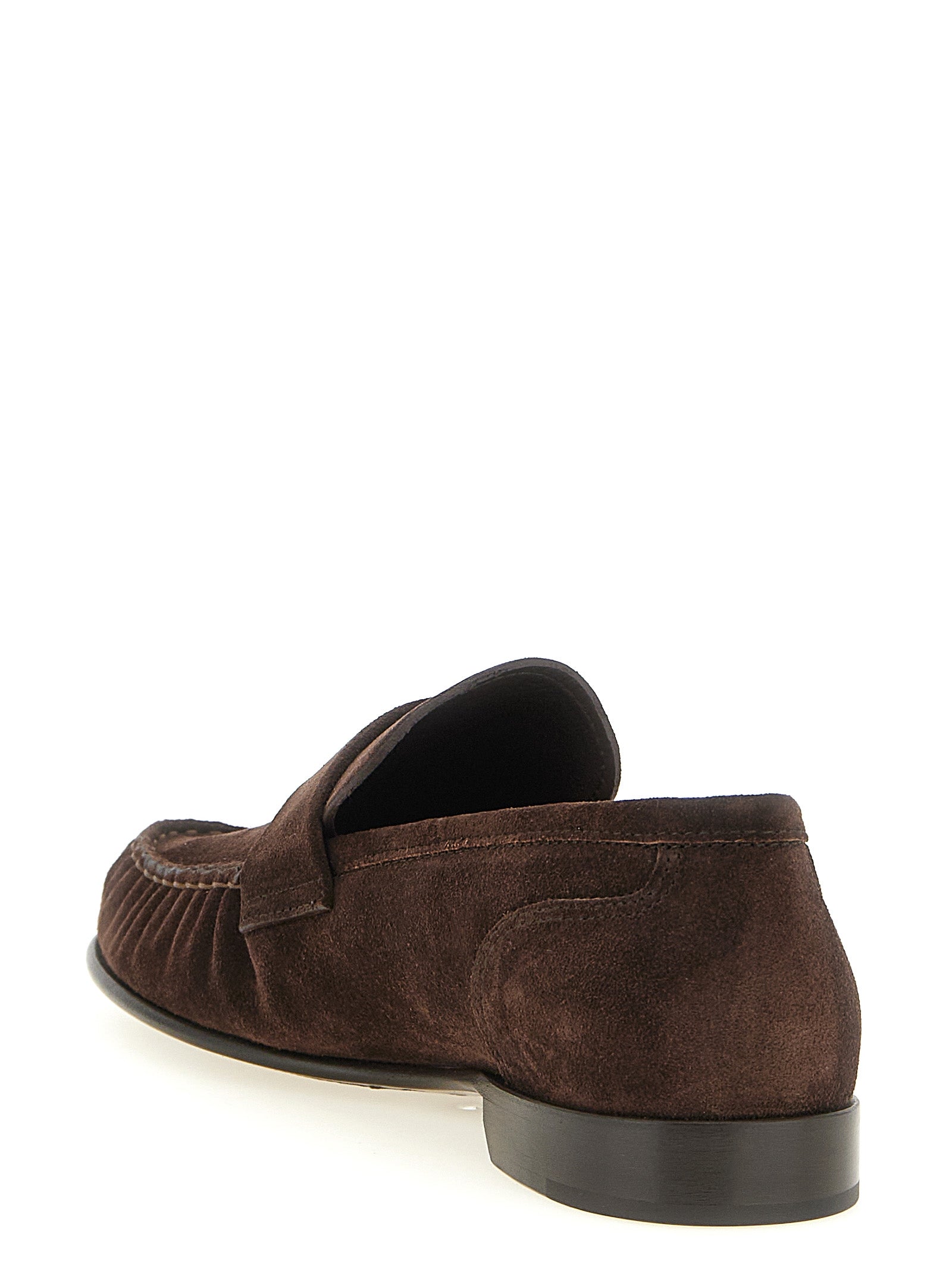 Jimmy Choo Brown Leather Slip-On Loafers Jimmy Choo