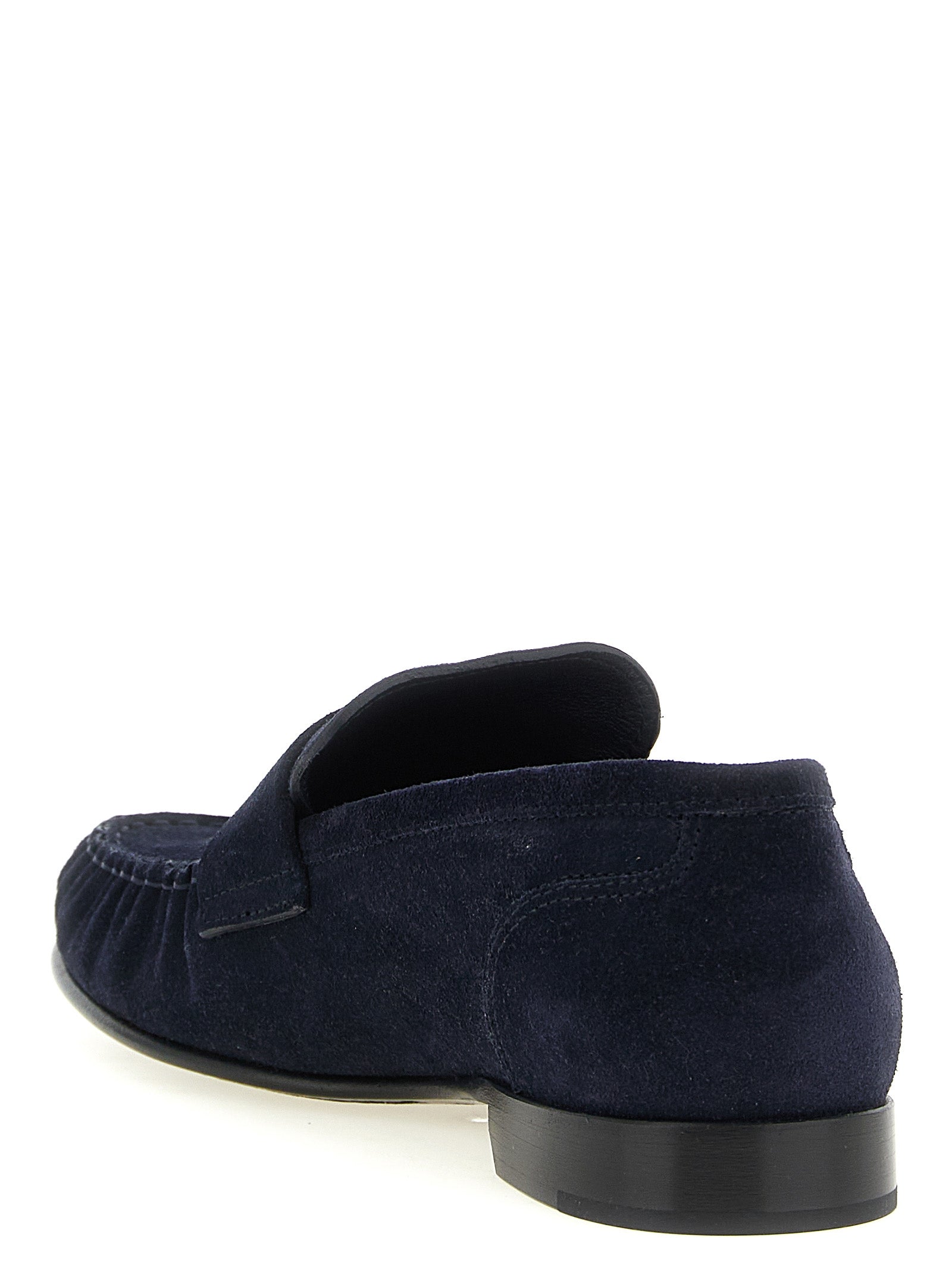 Jimmy Choo Blue Leather Slip-On Loafers Jimmy Choo