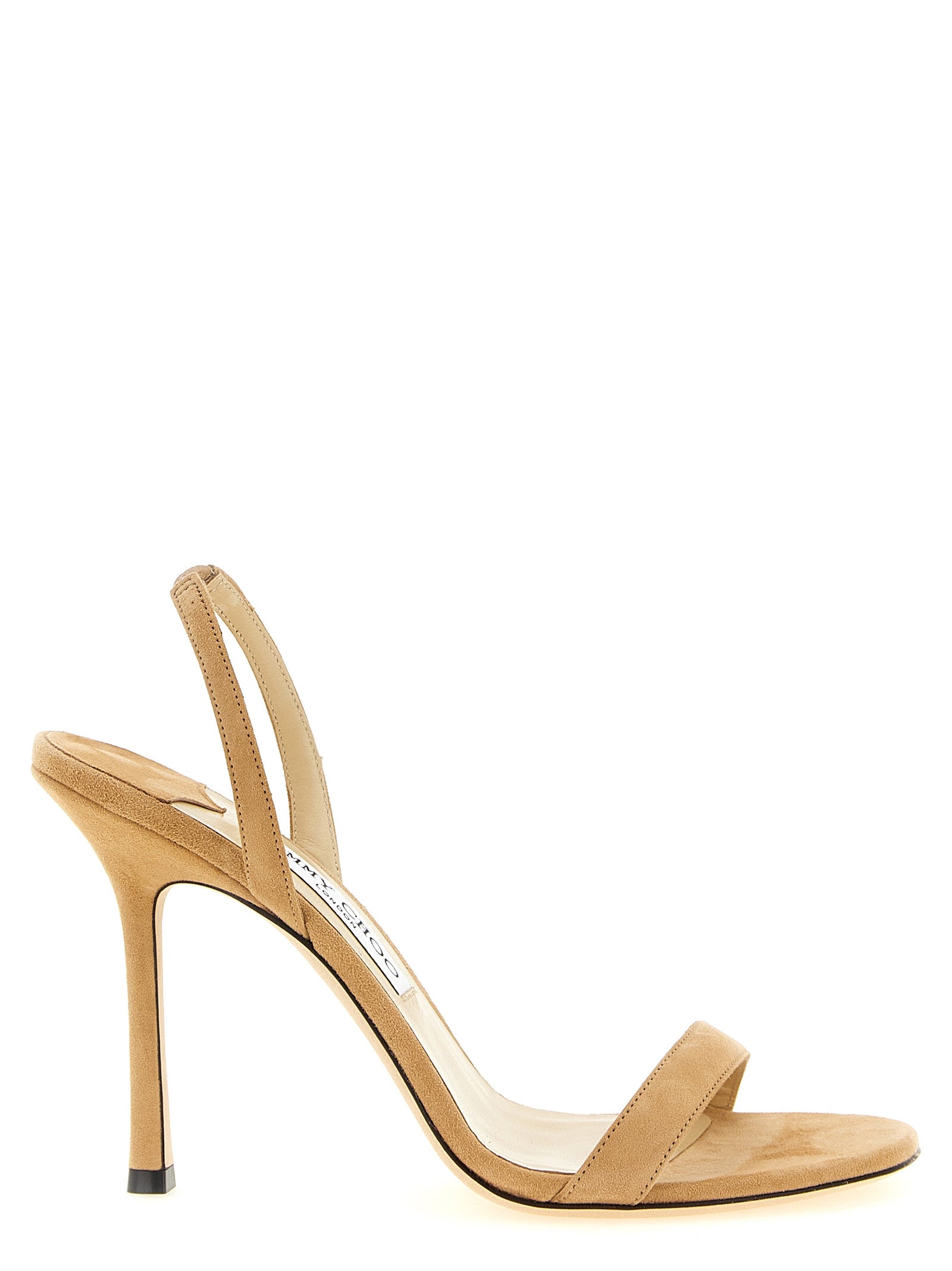 Jimmy Choo Beige Leather Stiletto Heel Sandals Jimmy Choo