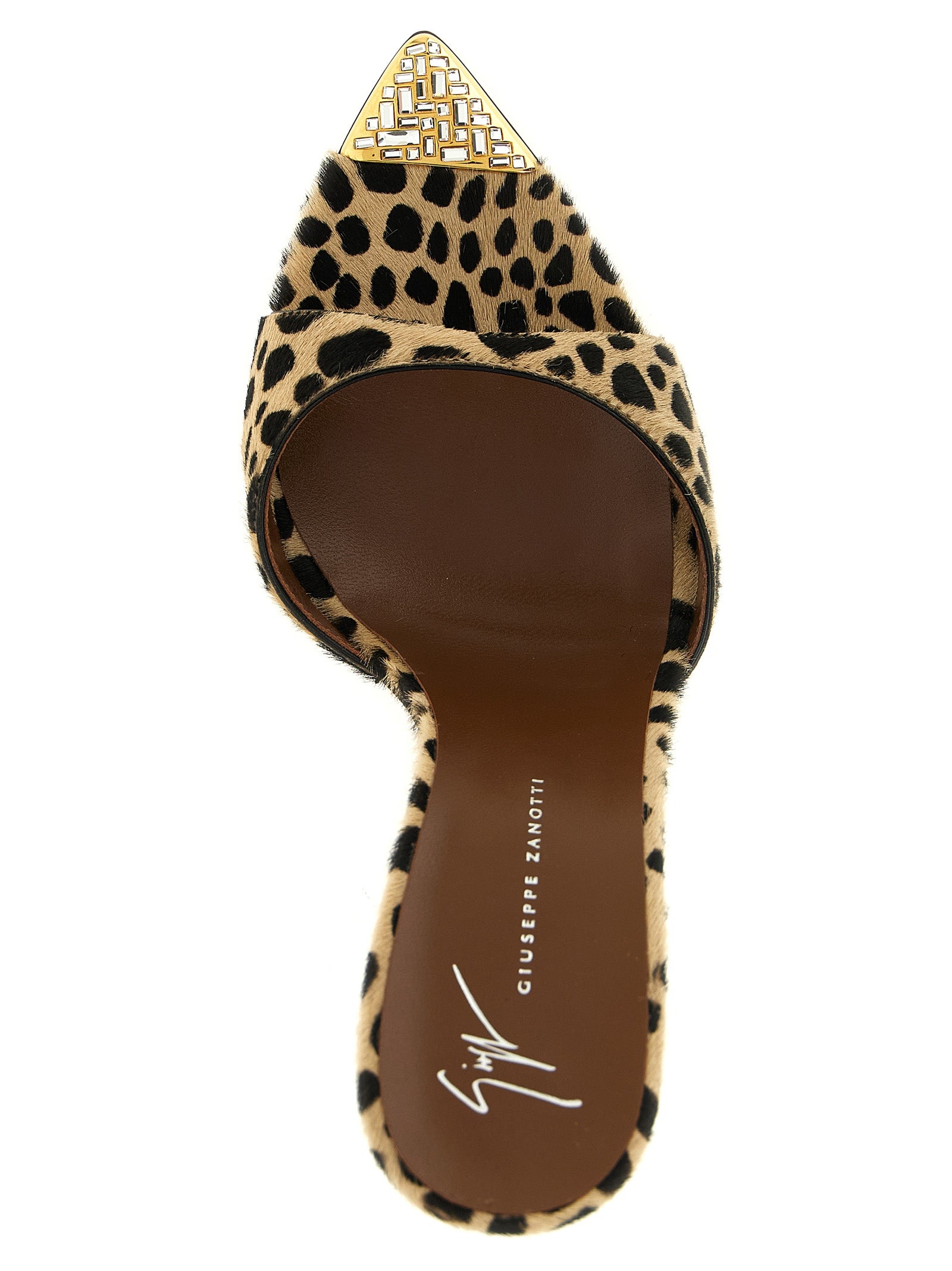 Giuseppe Zanotti Multicolor Calfskin Stiletto Heel Sandals Giuseppe Zanotti