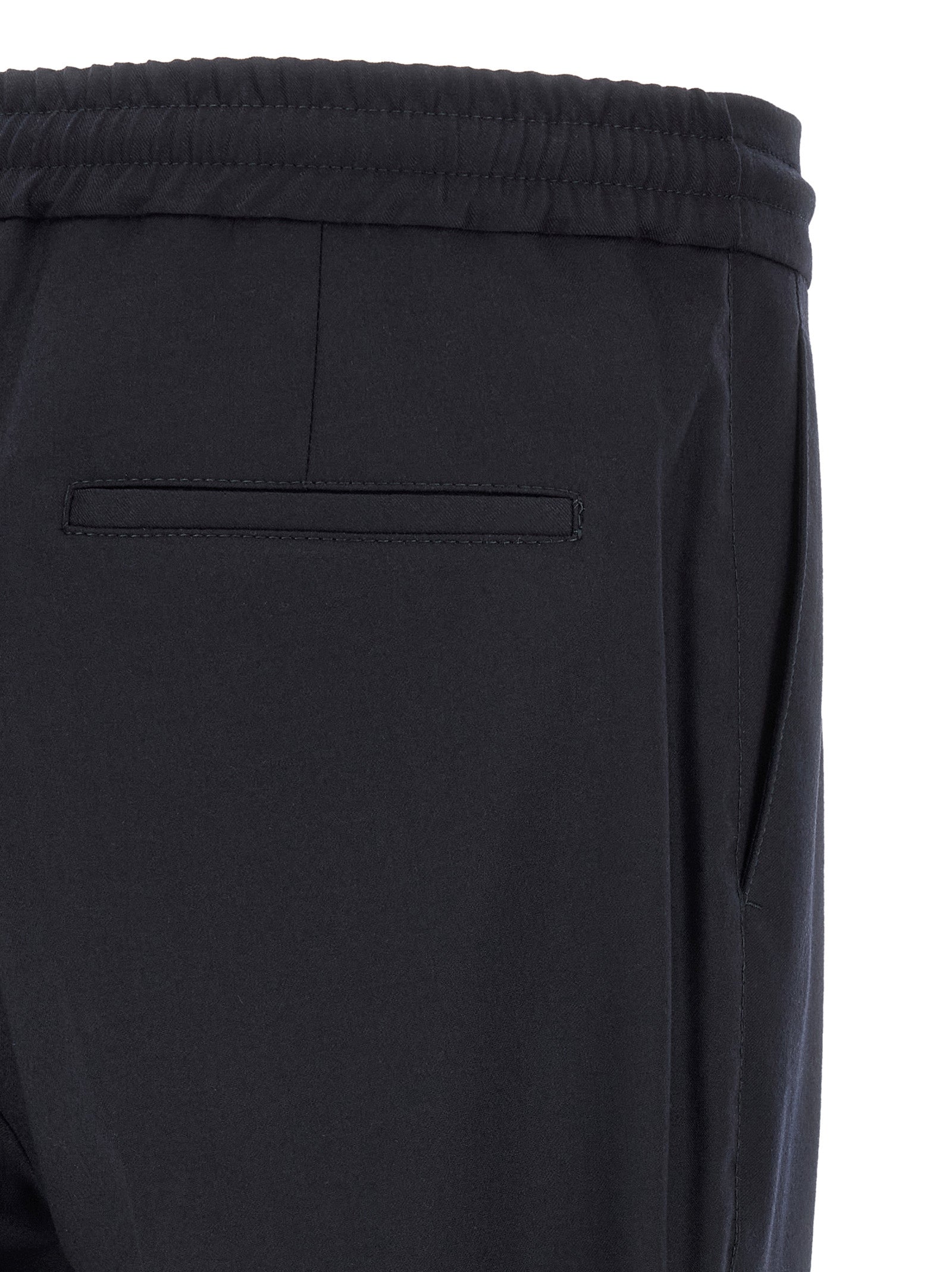 Brunello Cucinelli Blue Virgin Wool Casual Pants Brunello Cucinelli