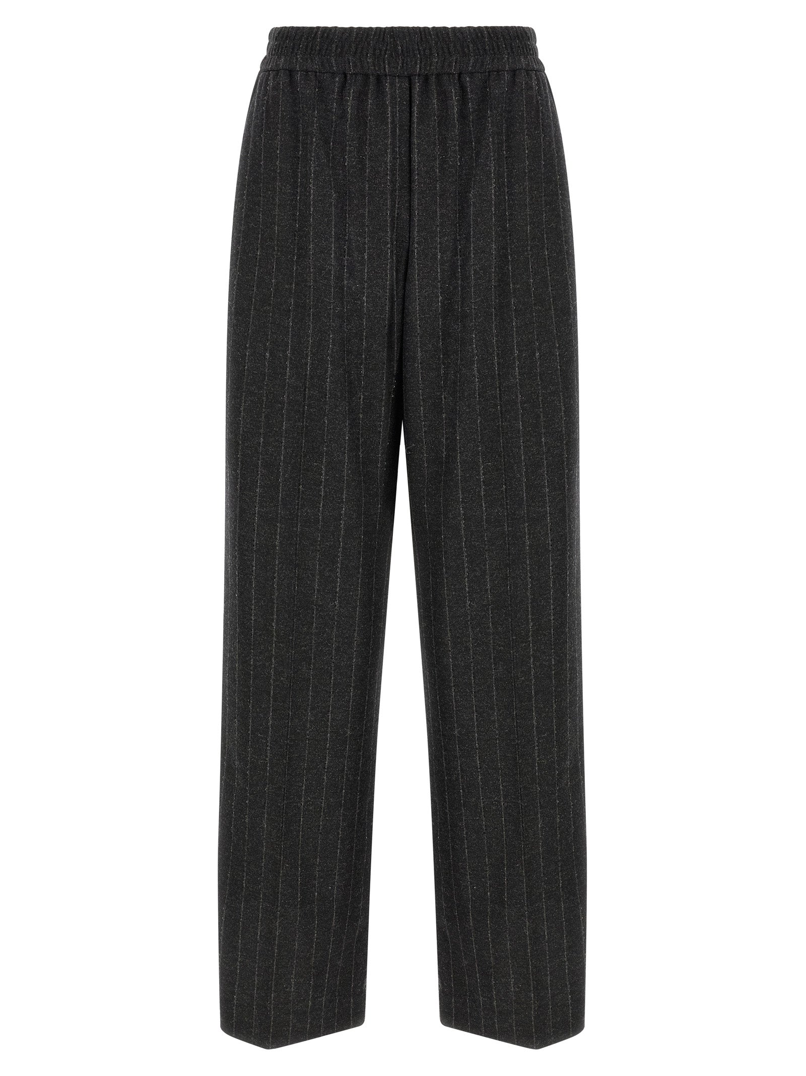Brunello Cucinelli Gray Virgin Wool Casual Pants Brunello Cucinelli