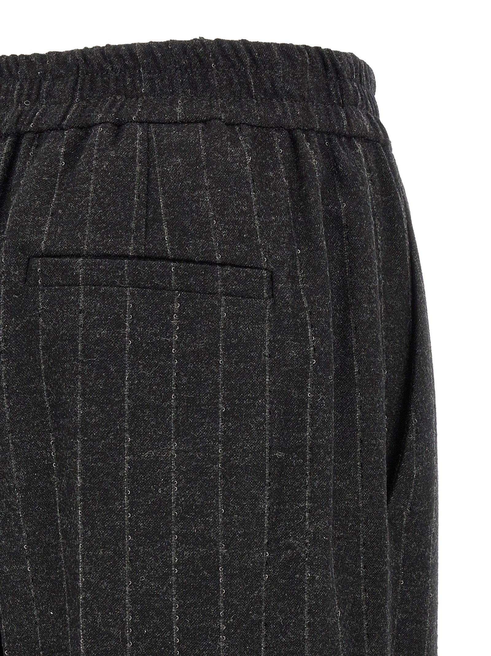 Brunello Cucinelli Gray Virgin Wool Casual Pants Brunello Cucinelli
