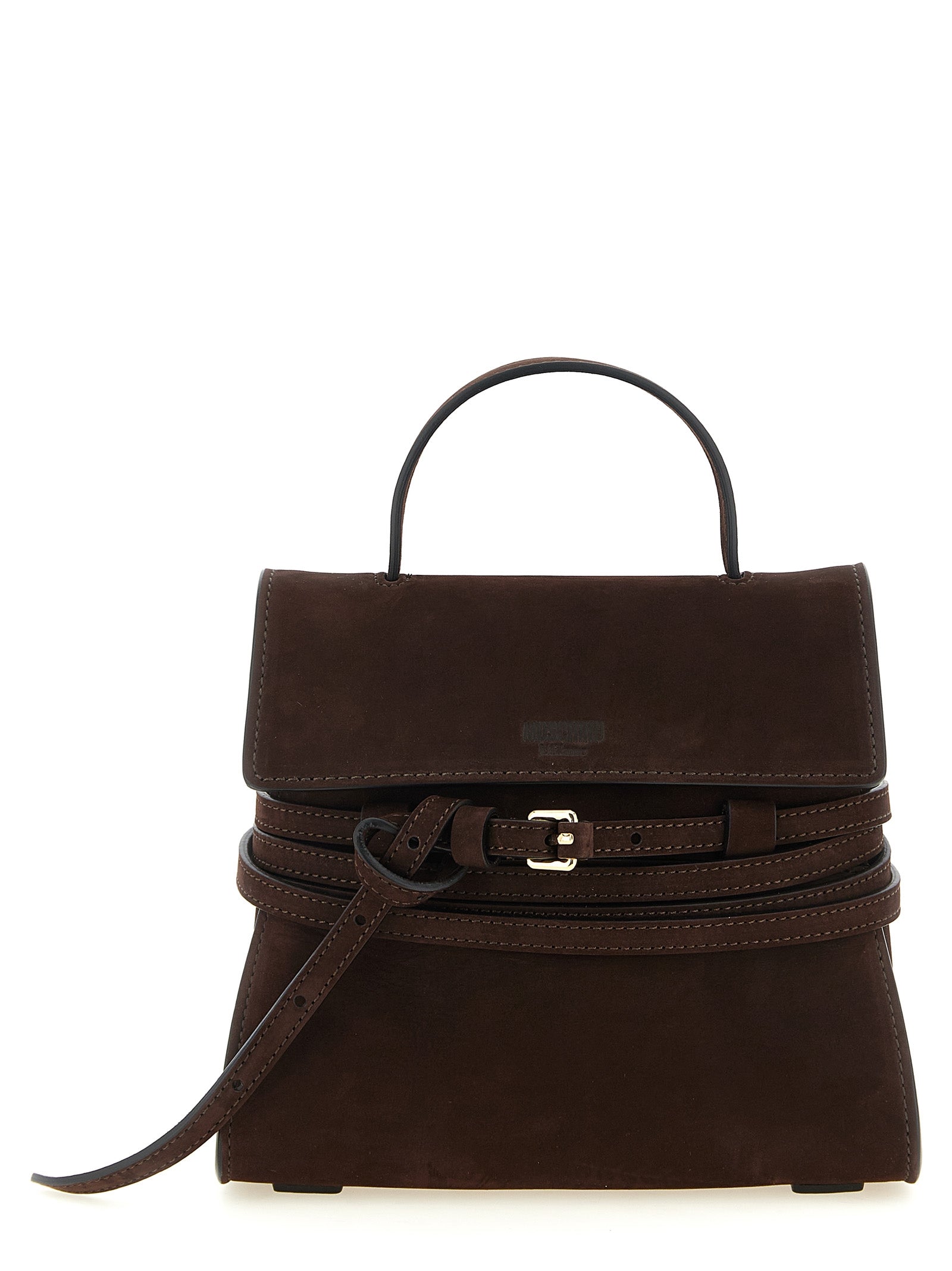 Moschino Brown Calfskin Handbag Moschino