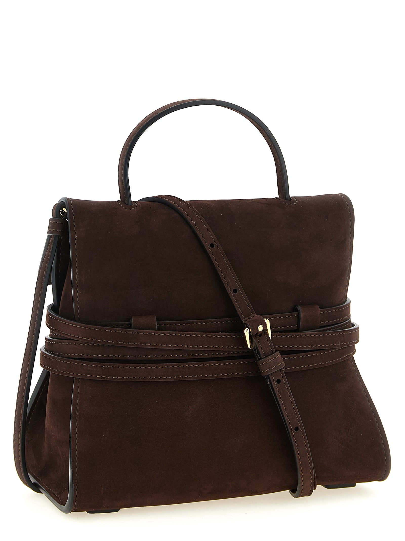 Moschino Brown Calfskin Handbag Moschino
