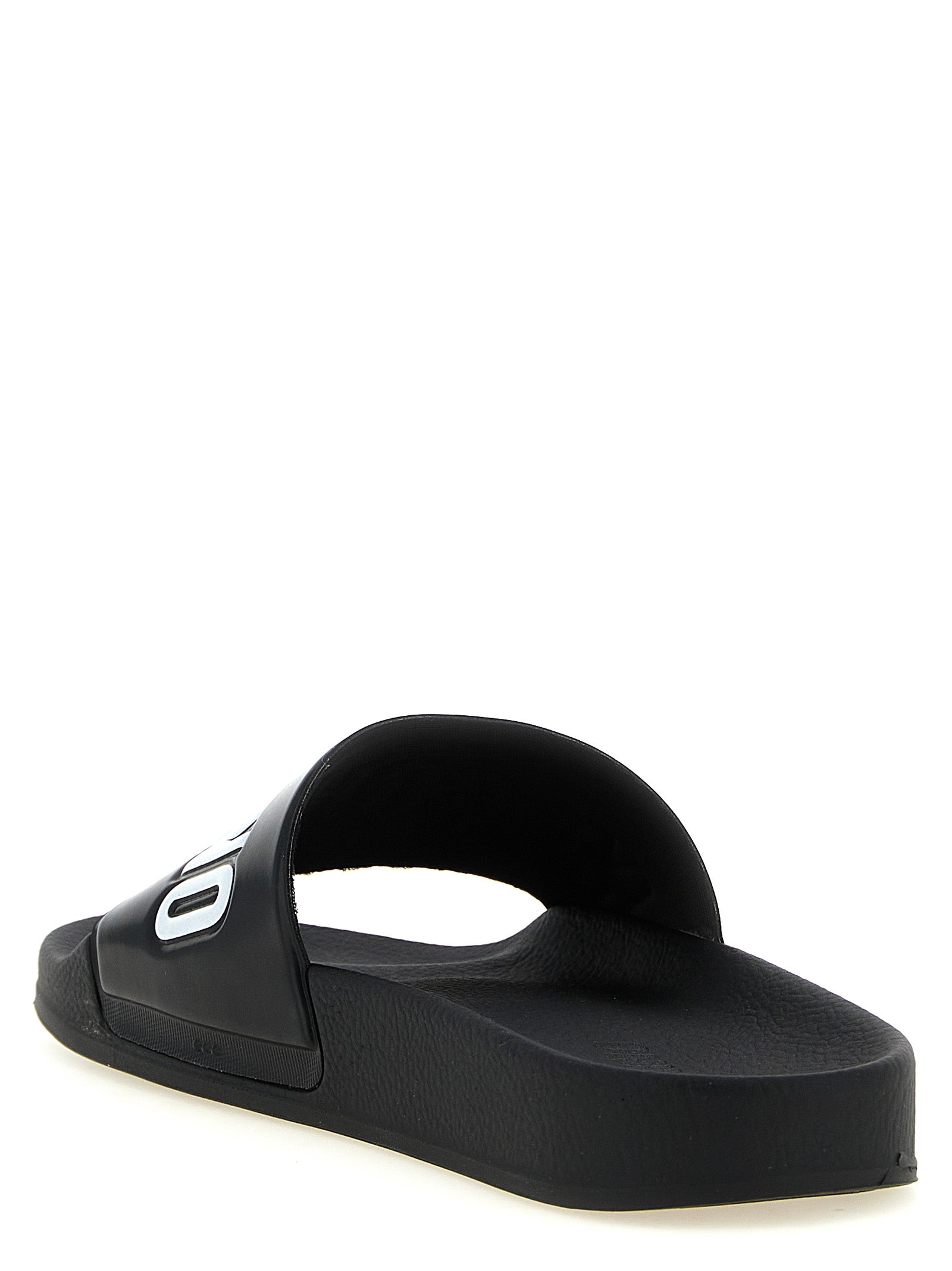 Moschino Bicolor Pvc Slides Moschino