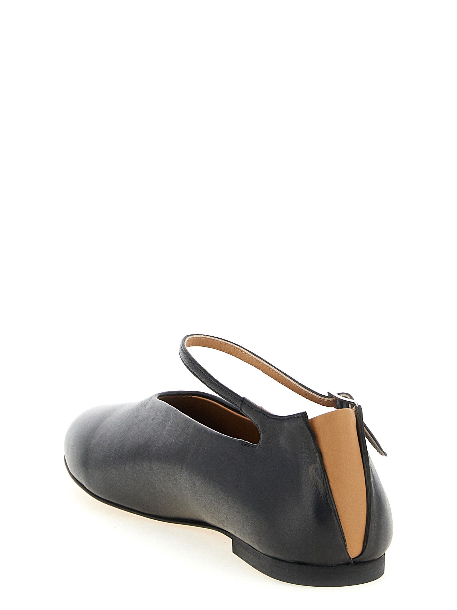 Jil Sander Black Calfskin Ballet Flats Jil Sander