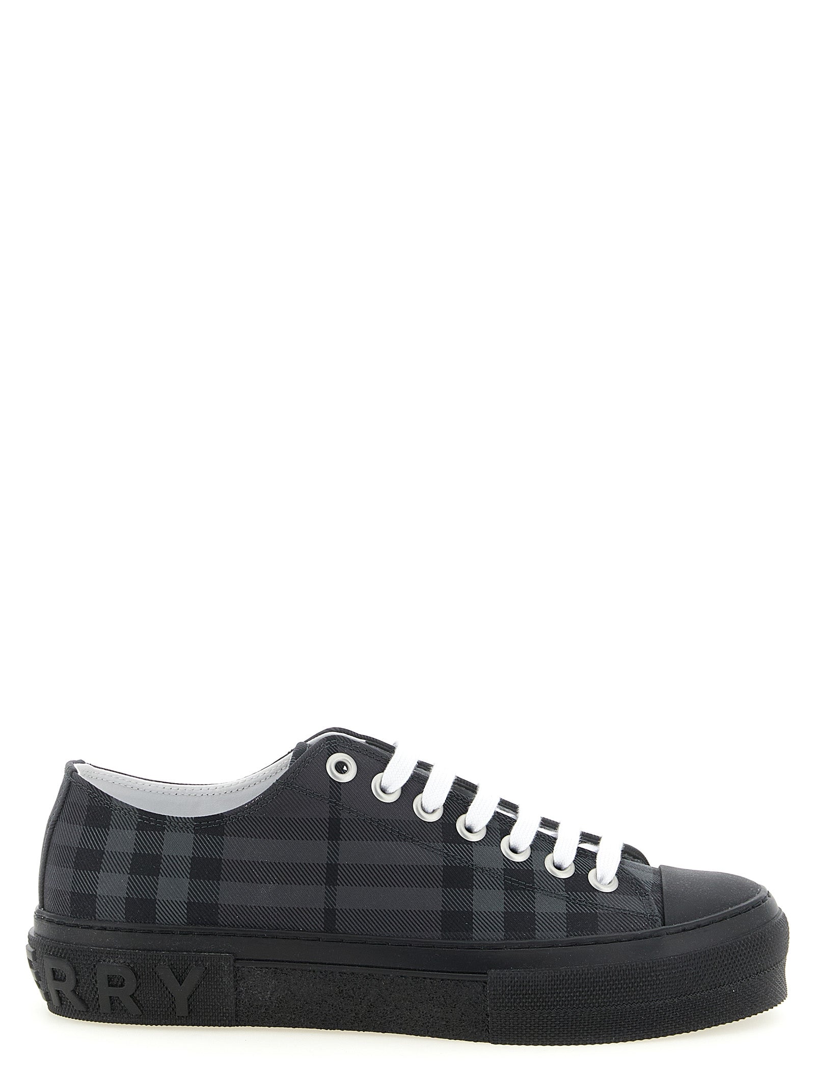 Burberry Gray Polyamide Low Top Sneakers Burberry