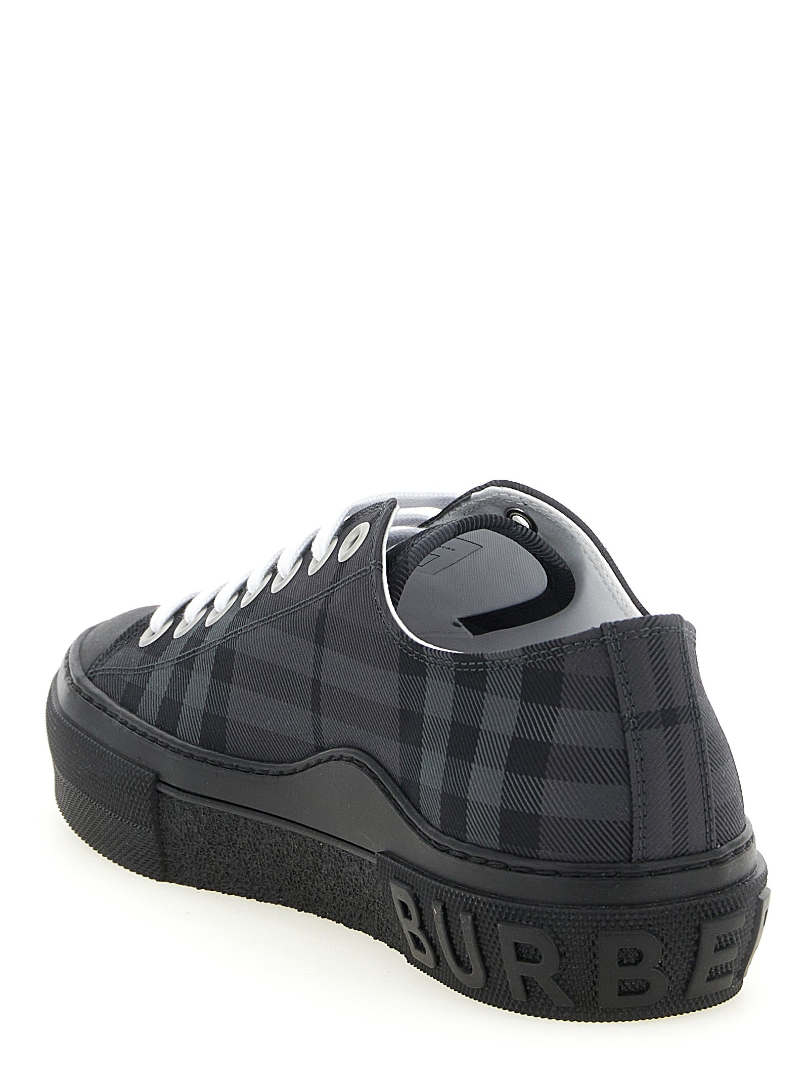 Burberry Gray Polyamide Low Top Sneakers Burberry