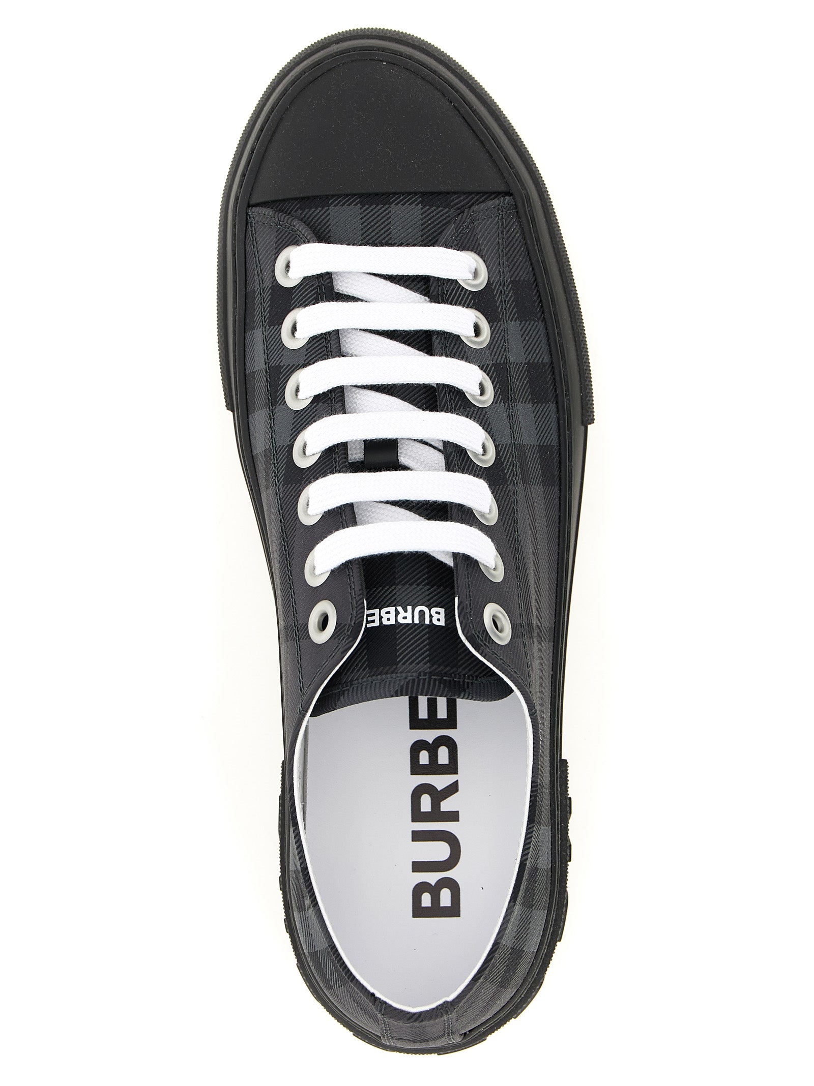 Burberry Gray Polyamide Low Top Sneakers Burberry