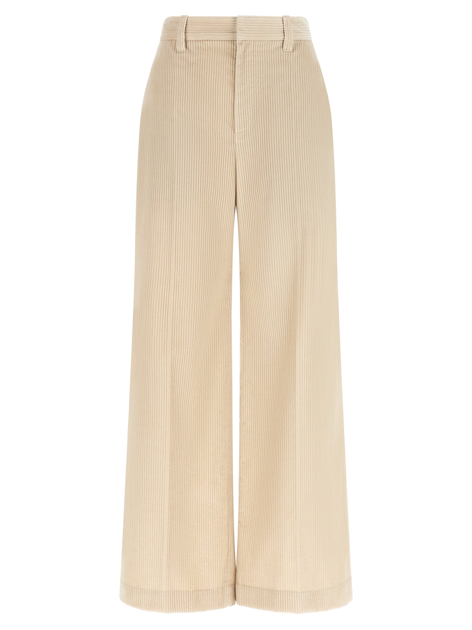 Brunello Cucinelli Beige Cotton Casual Pants Brunello Cucinelli