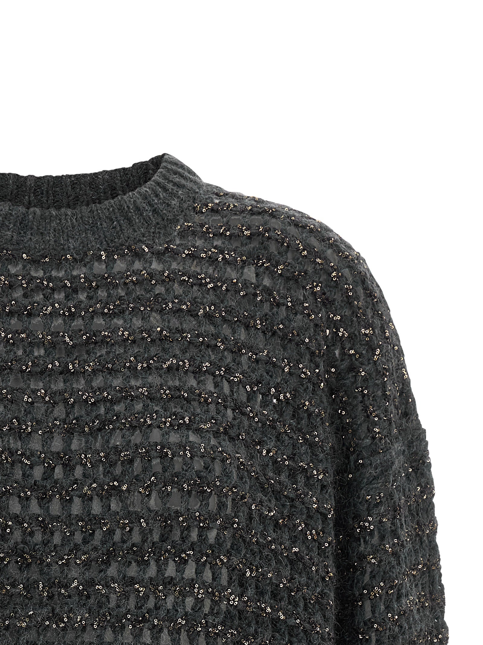 Brunello Cucinelli Gray Elastane Cardigan Brunello Cucinelli