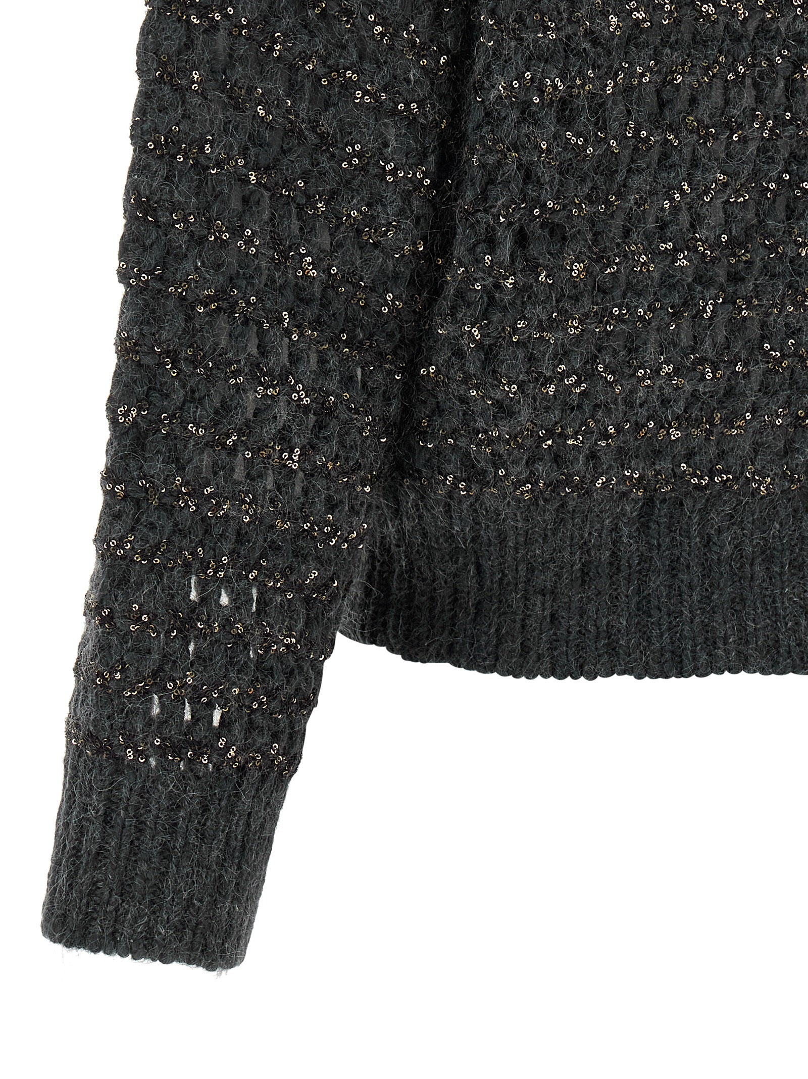 Brunello Cucinelli Gray Elastane Cardigan Brunello Cucinelli