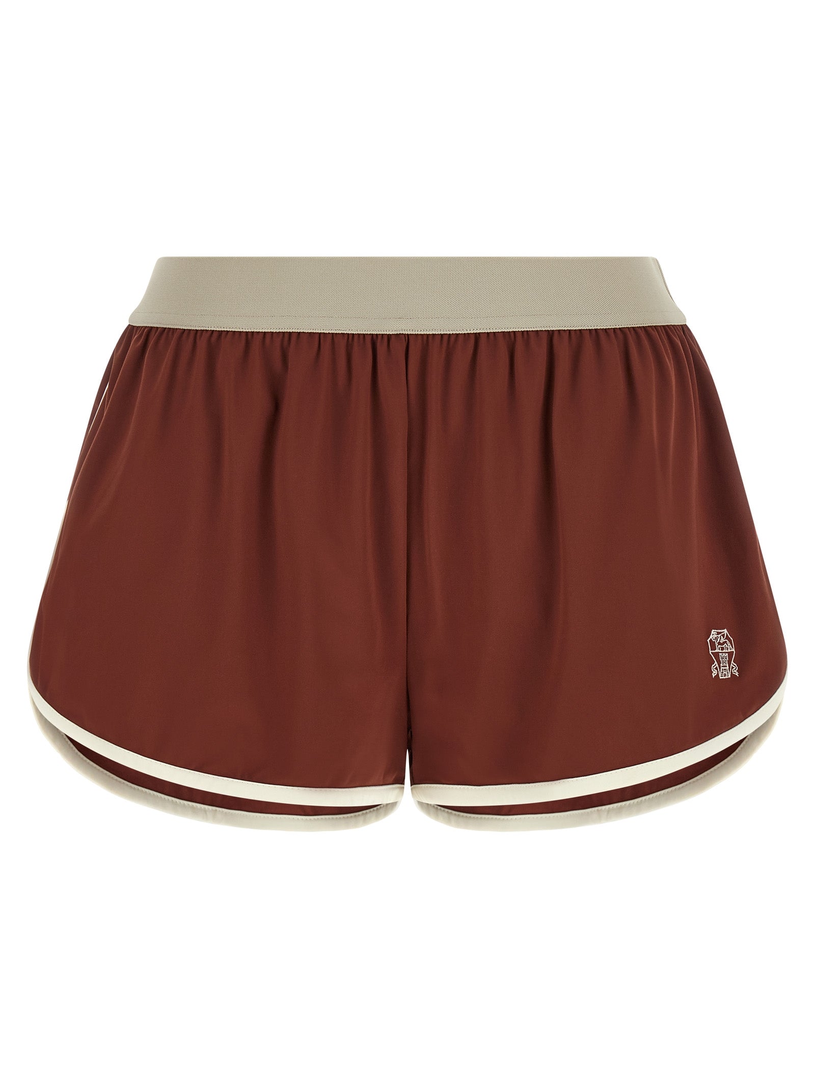 Brunello Cucinelli Bordeaux Polyamide Bermuda Shorts Brunello Cucinelli