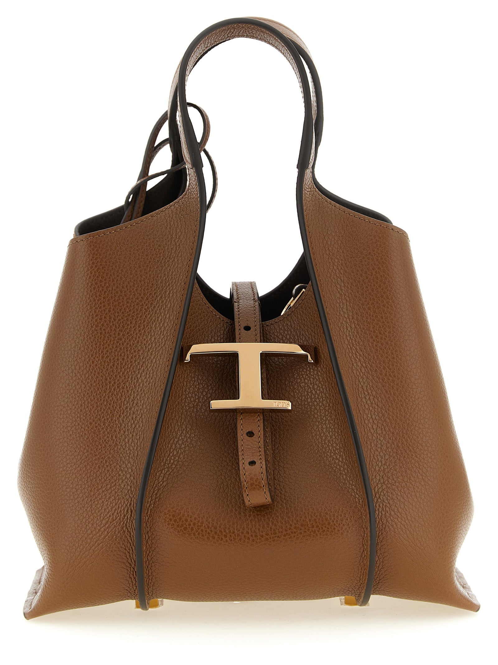 Tod's Brown Calfskin Handbag Tod's