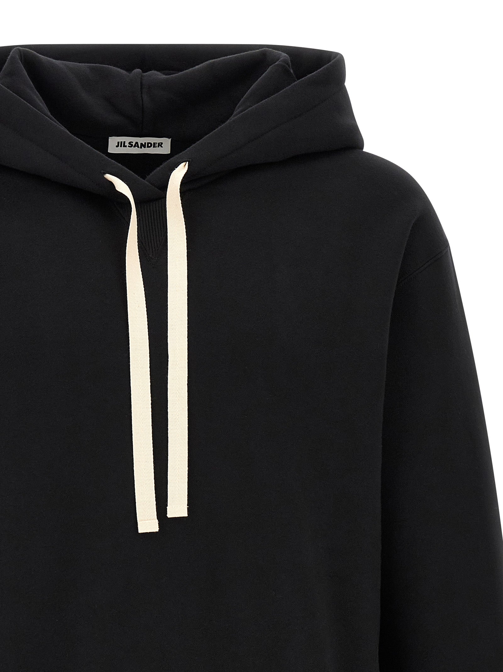 Jil Sander Black Cotton Sweatshirt Jil Sander