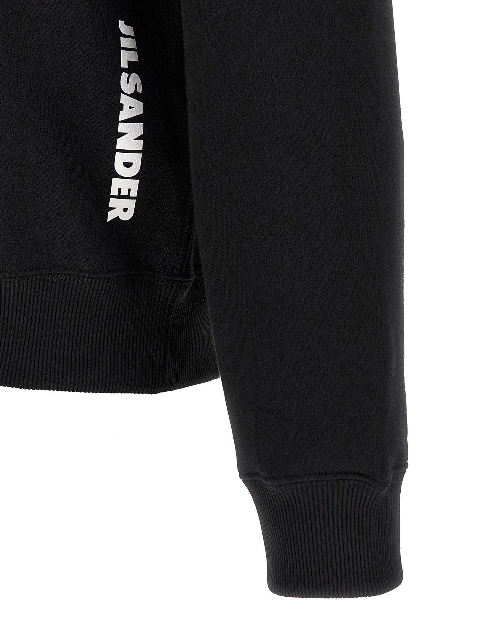 Jil Sander Black Cotton Sweatshirt Jil Sander