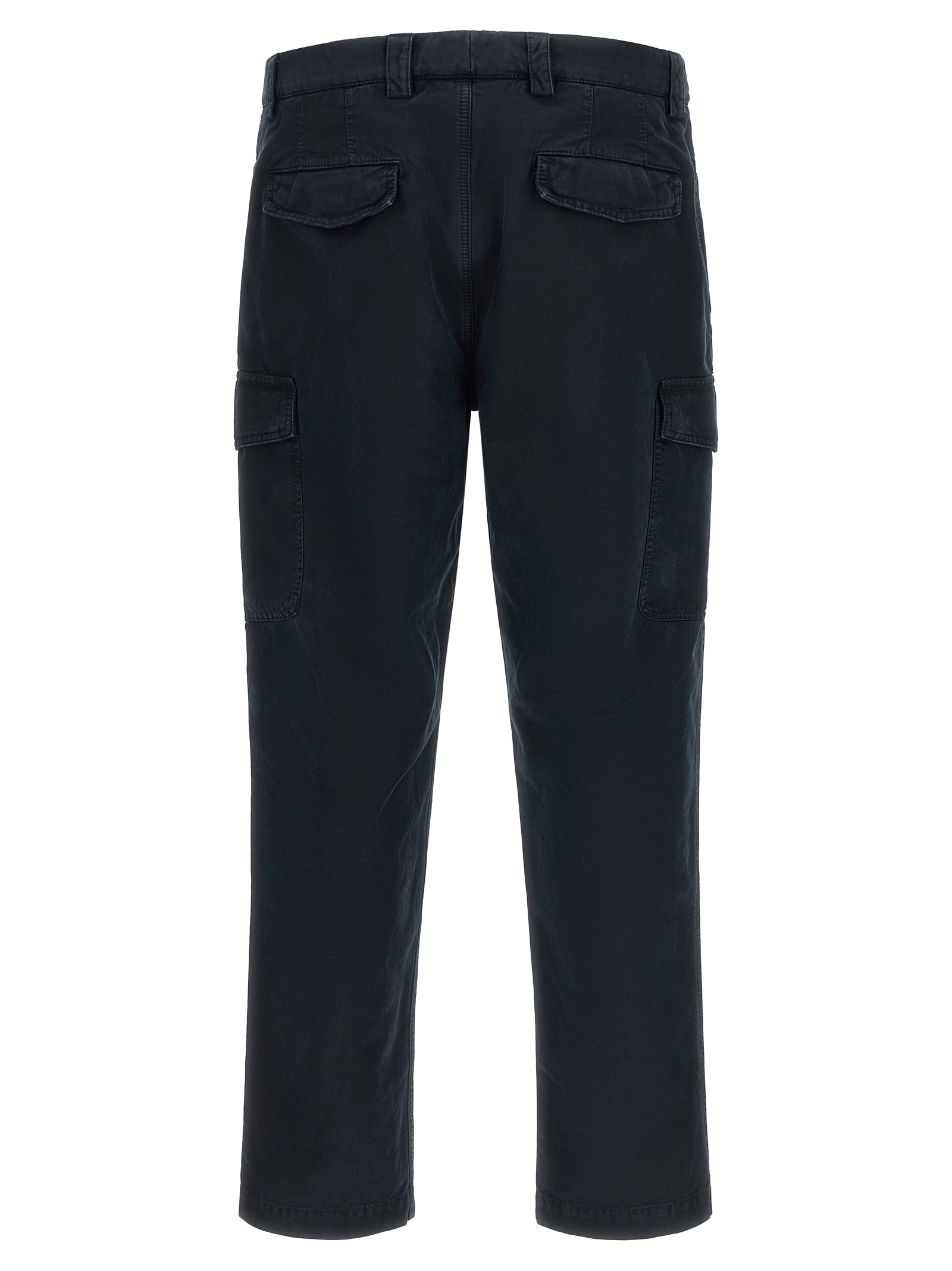 Brunello Cucinelli Blue Cotton Cargo Pants Brunello Cucinelli