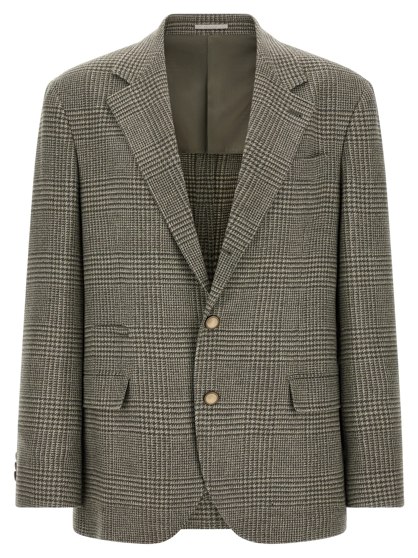 Brunello Cucinelli Bicolor Wool Blazer Brunello Cucinelli