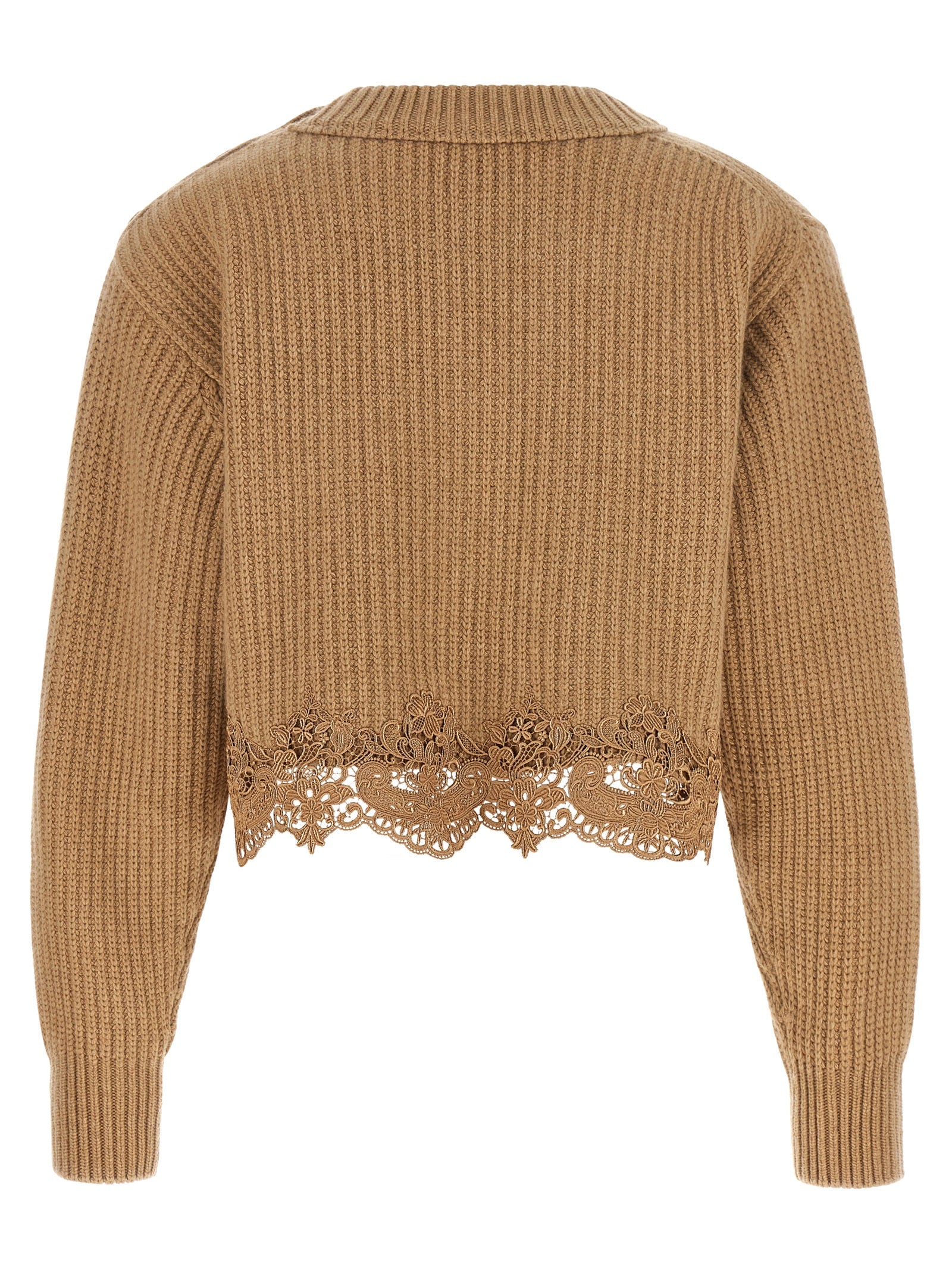 Chloé Beige Wool Cardigan Chloé