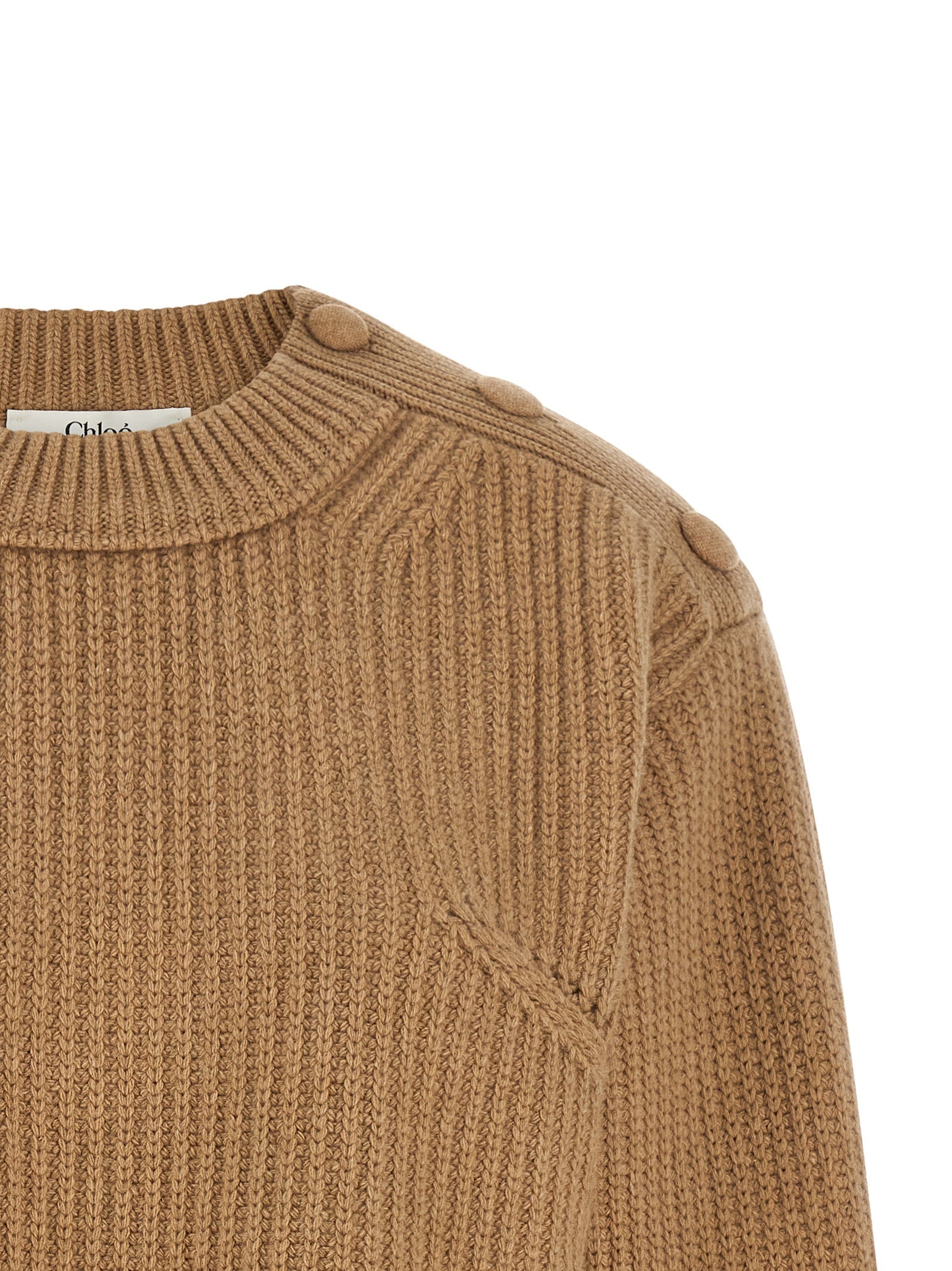Chloé Beige Wool Cardigan Chloé