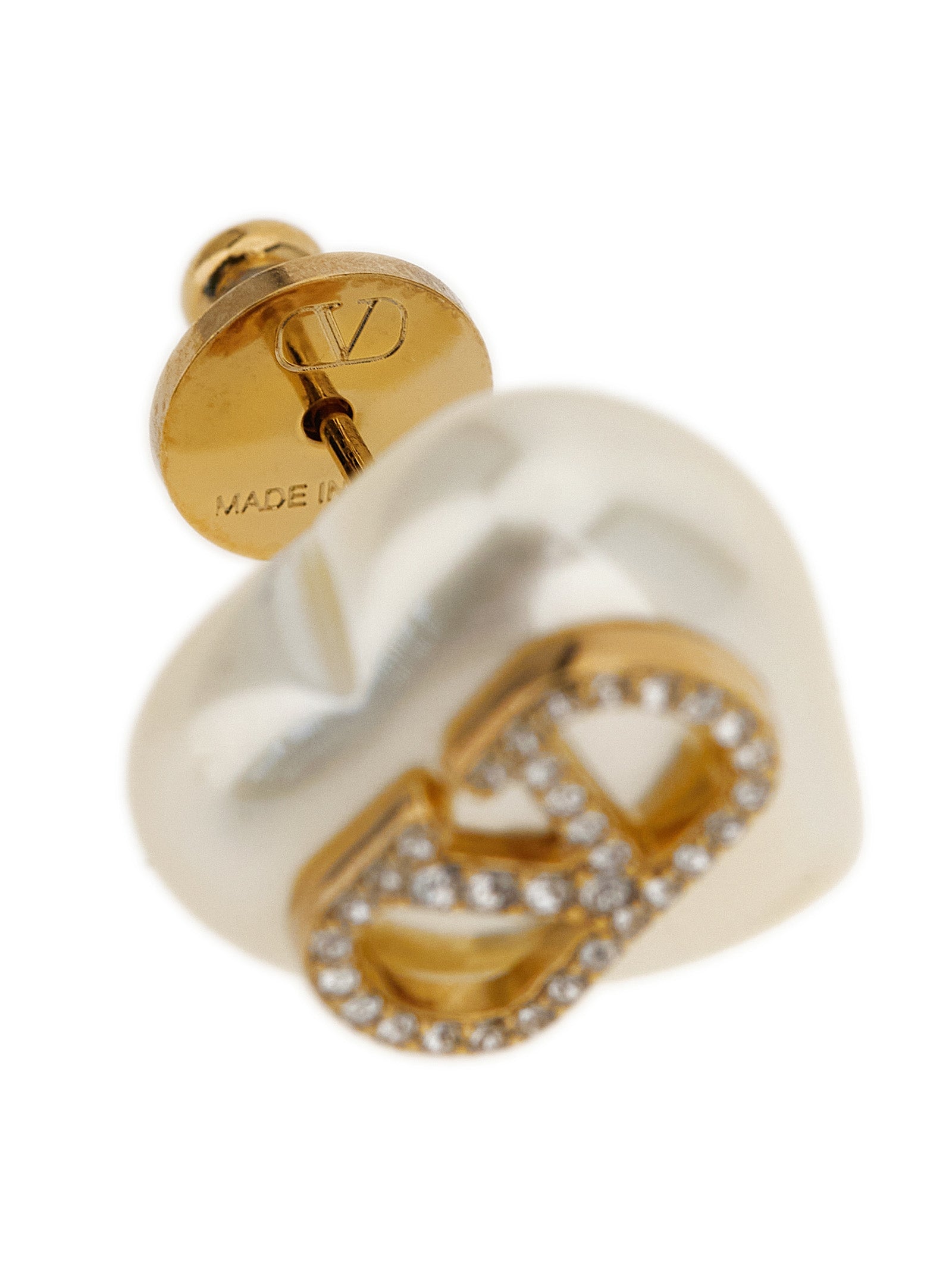 Valentino Garavani Gold Brass Earrings Valentino Garavani