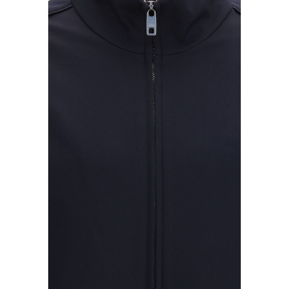 Dolce & Gabbana Blue Polyamide Full-Length Jacket Dolce & Gabbana