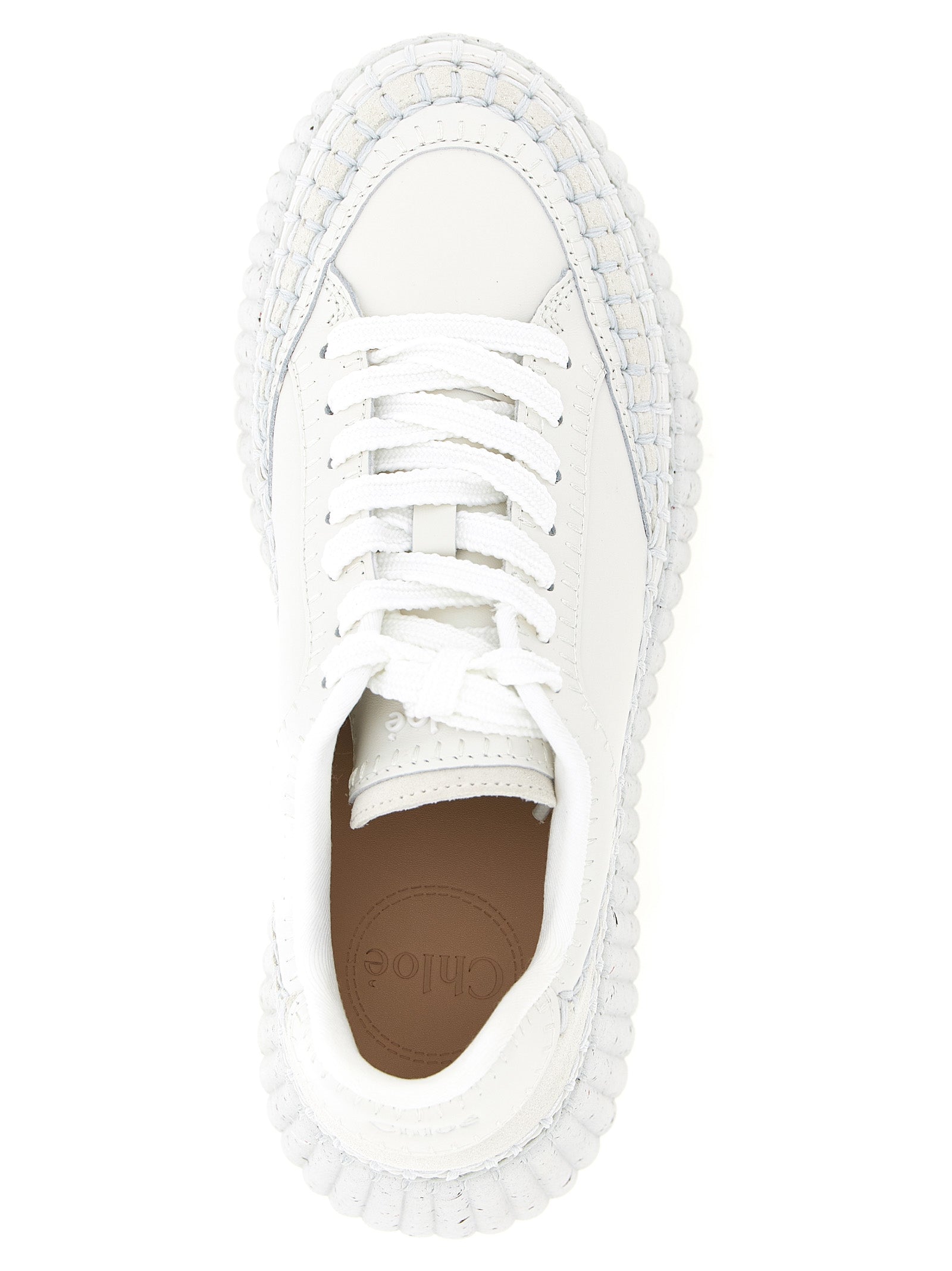 Chloé White Polyester Wedge Sandals Chloé