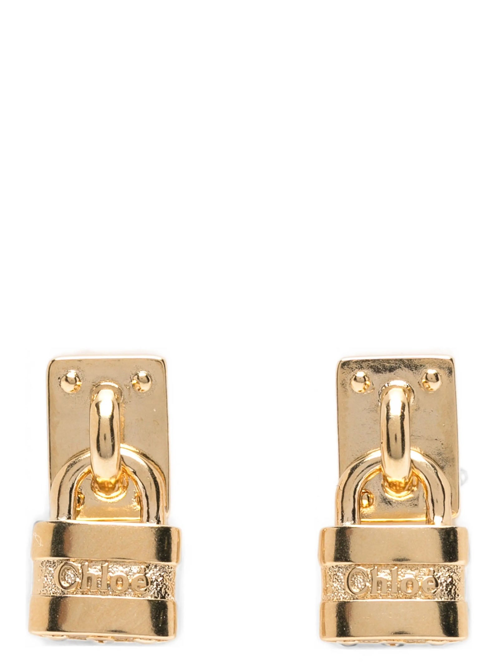 Chloé Gold Brass Earrings Chloé