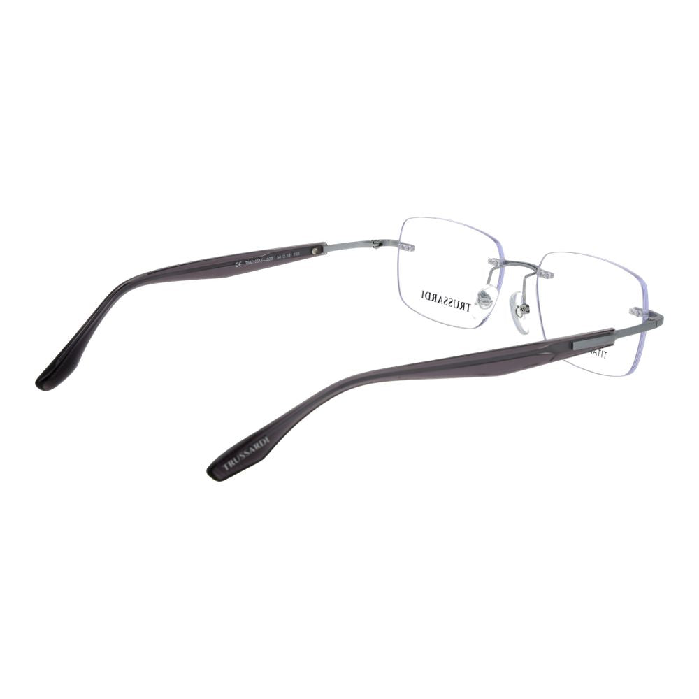 Trussardi Silver Titanium Glasses (Frames) Trussardi
