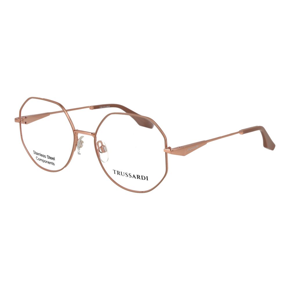 Trussardi Pink Stainless Steel Glasses (Frames) Trussardi