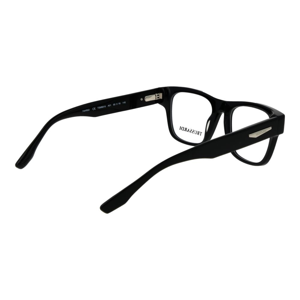 Trussardi Black Acetate Glasses (Frames) Trussardi