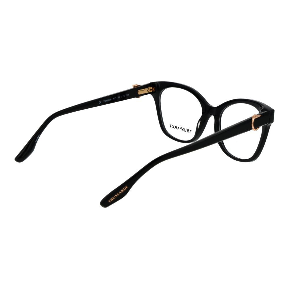 Trussardi Black Acetate Glasses (Frames) Trussardi